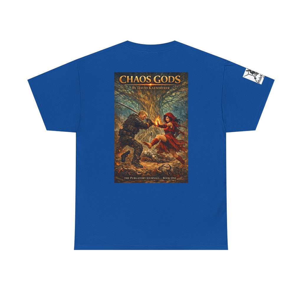 TShirt - Pandora Book Cover Art and on back depicts Chaos Gods Cover