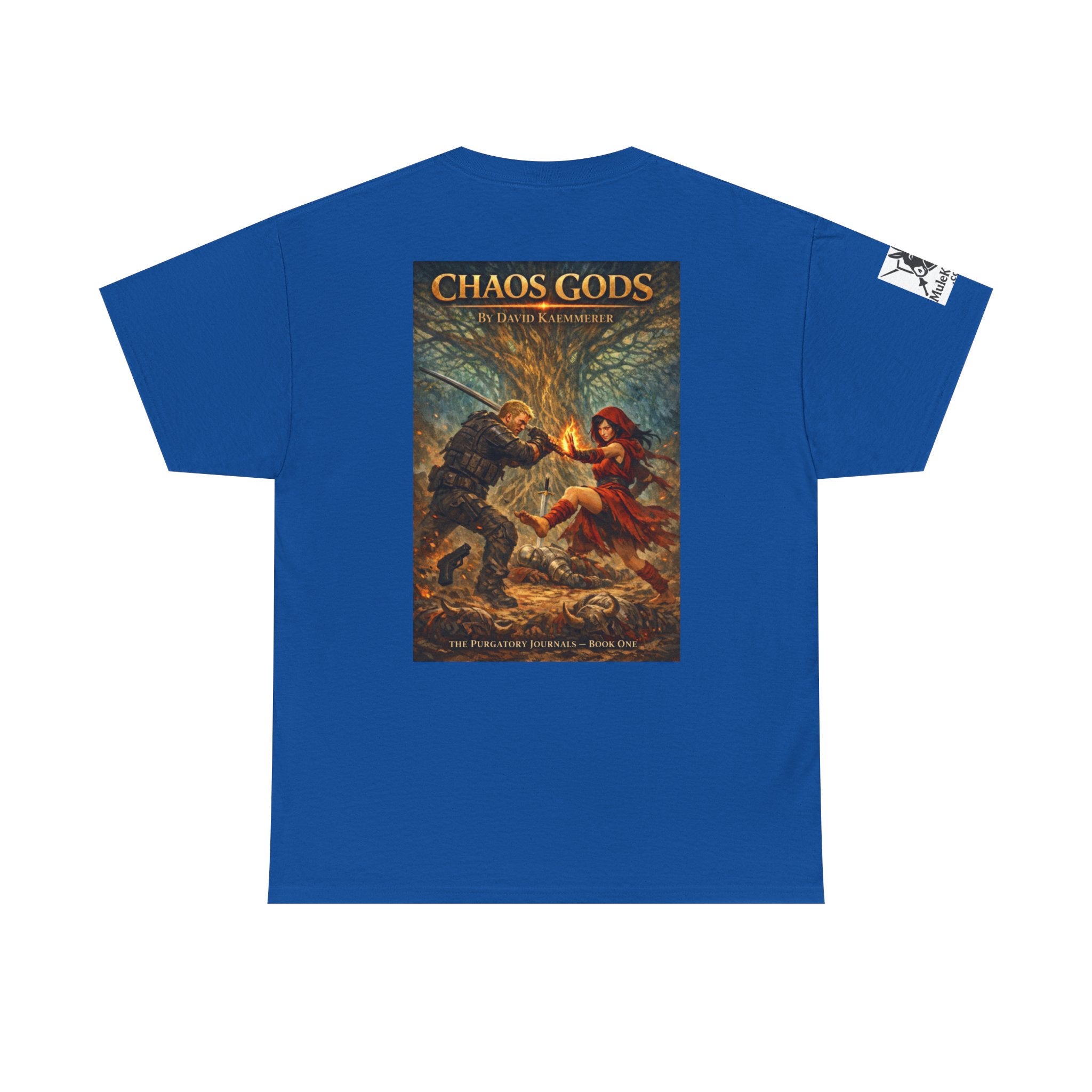 TShirt - Pandora Book Cover Art and on back depicts Chaos Gods Cover