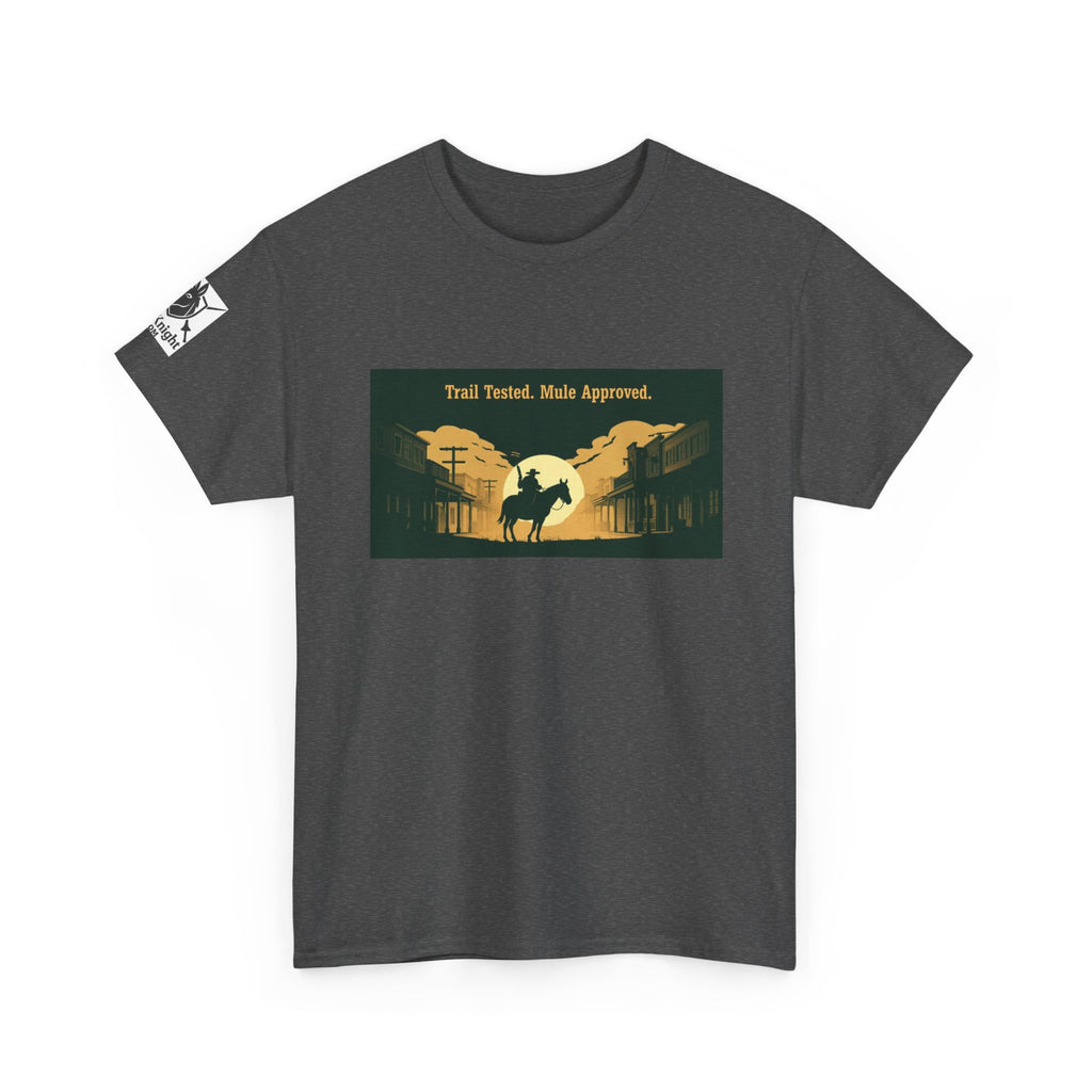 Western Rodeo T-Shirt — 'Trail Tested, Mule Approved' Vintage Cowboy Tee