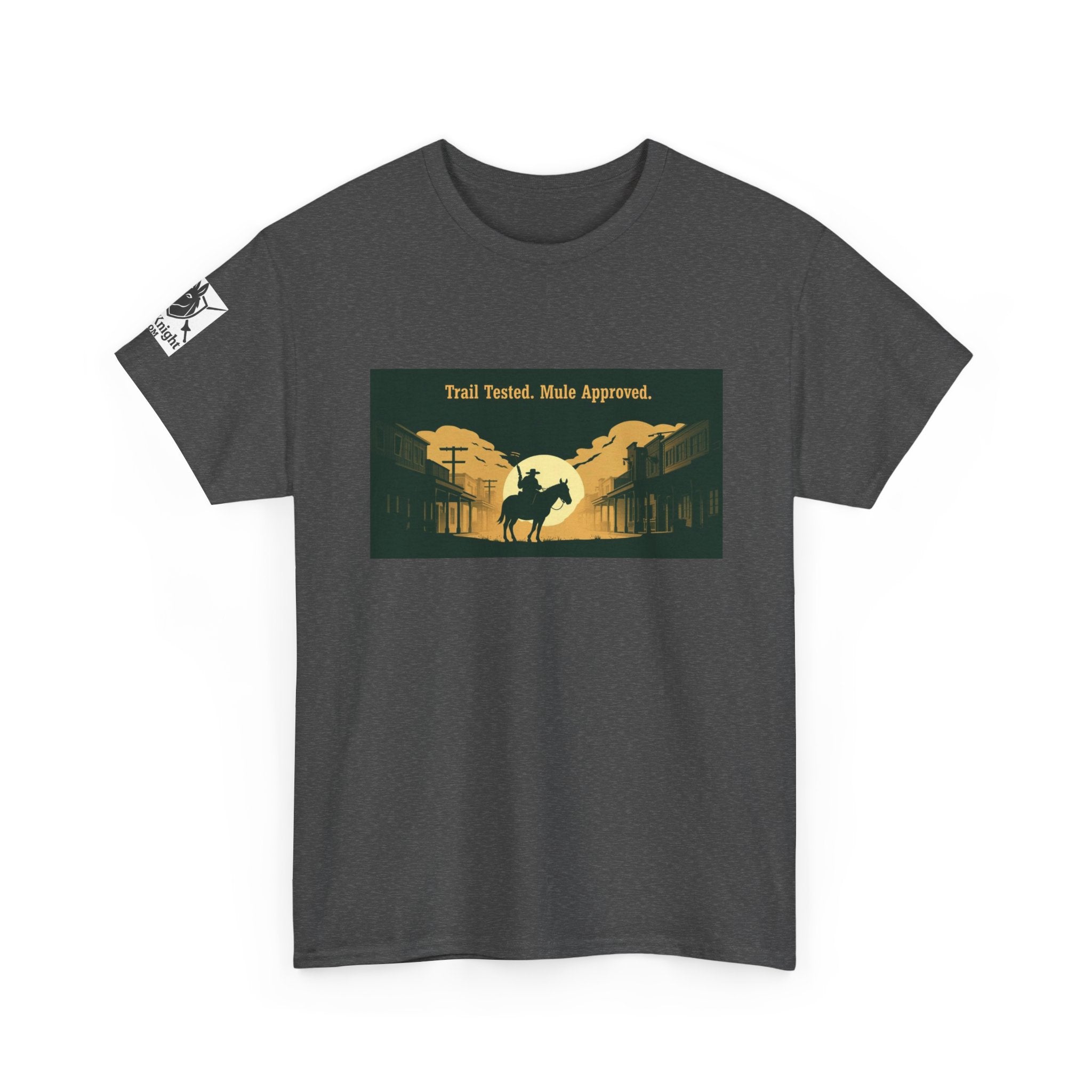 Western Rodeo T-Shirt — 'Trail Tested, Mule Approved' Vintage Cowboy Tee