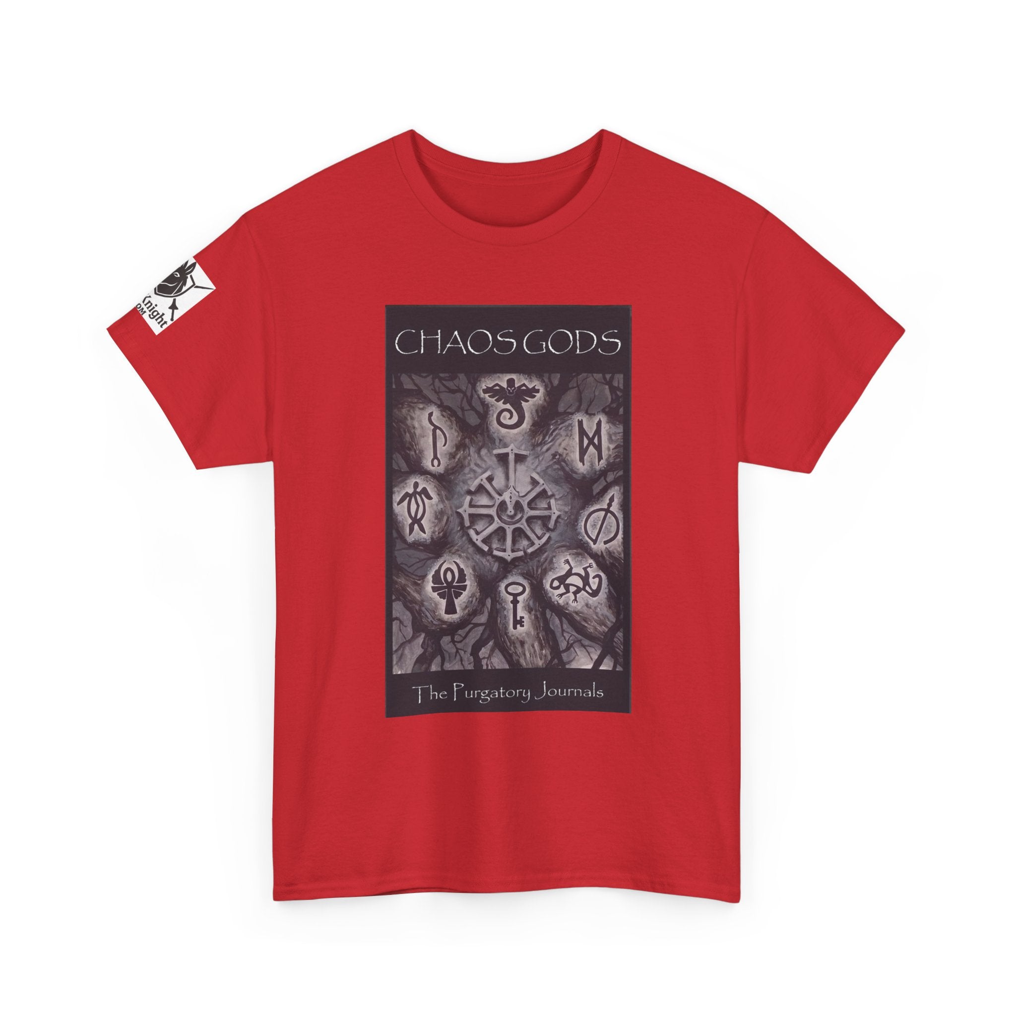Chaos Gods World Tree Front - Pandora -Purgatory Journals Book 3 Back -  Graphic Tee — Fantasy Novel tee