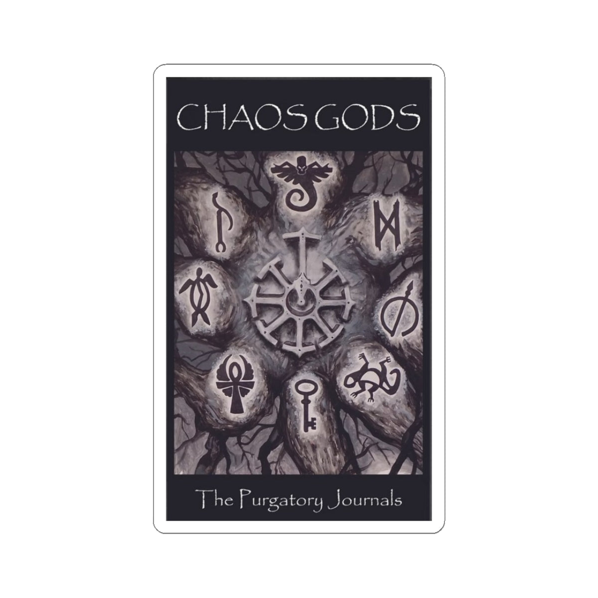 Chaos Gods -Cut Sticker — The Purgatory Journals Gothic Symbol Decal