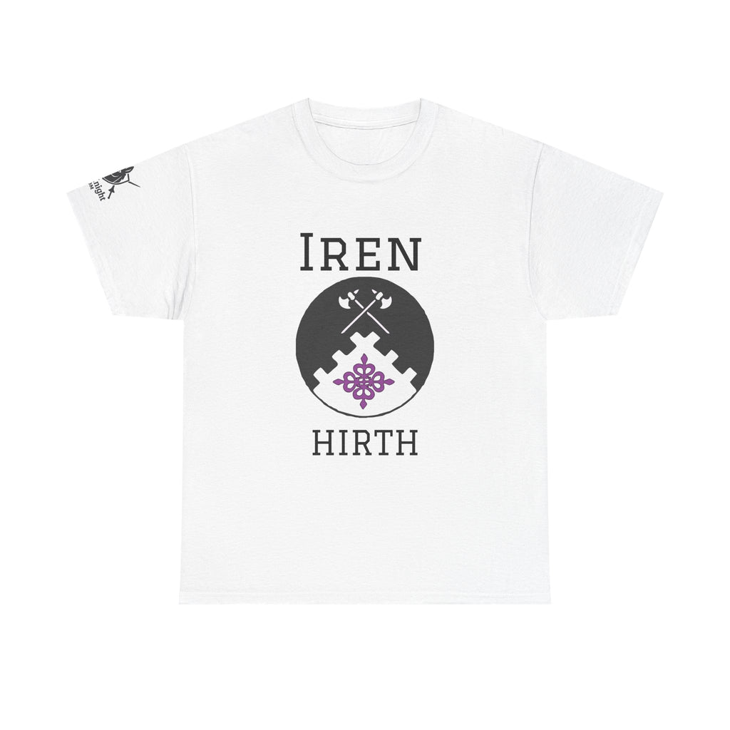Iren Hirth Crest T-Shirt — Viking/Medieval Axes Emblem Tee