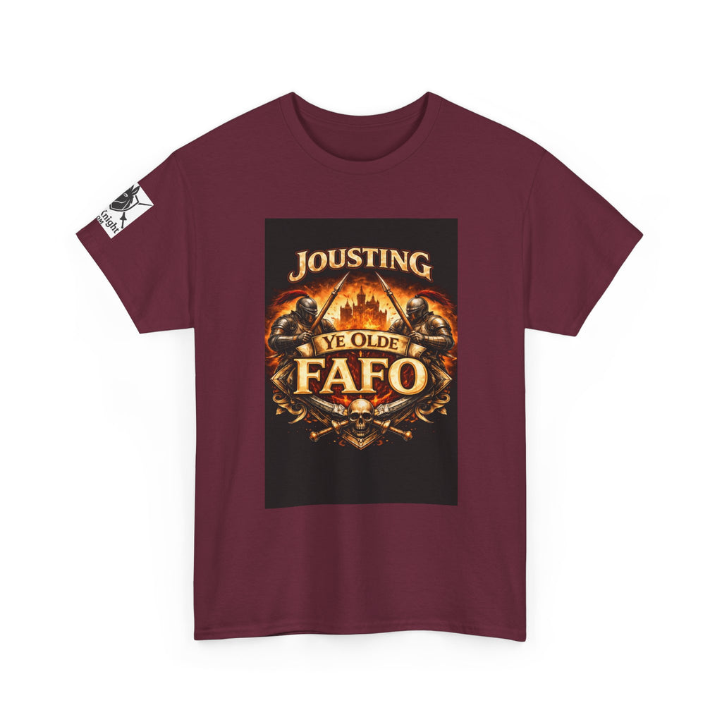 Jousting Ye Olde Fafo T-Shirt — Medieval Vintage Tournament Graphic Tee