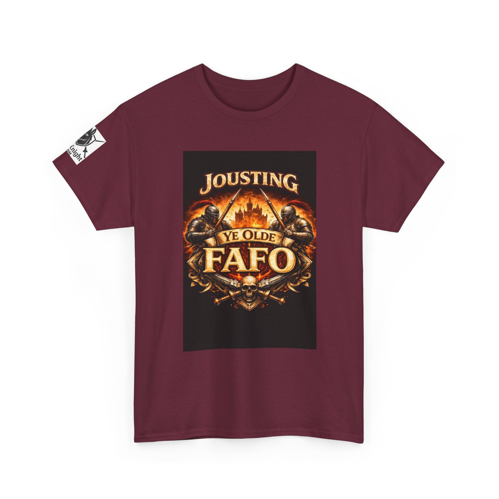 Jousting Ye Olde Fafo T-Shirt — Medieval Vintage Tournament Graphic Tee