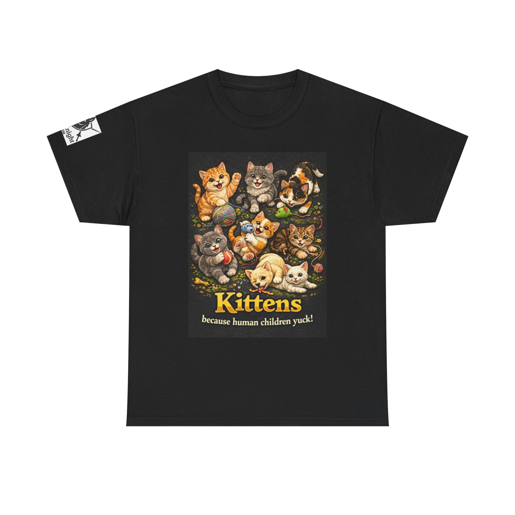 Kittens playing.  Kittens because human Children Yuck!  Teeshirt