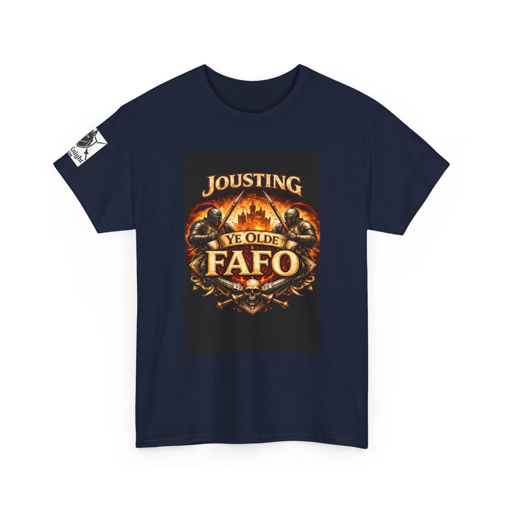 Jousting Ye Olde Fafo T-Shirt — Medieval Vintage Tournament Graphic Tee
