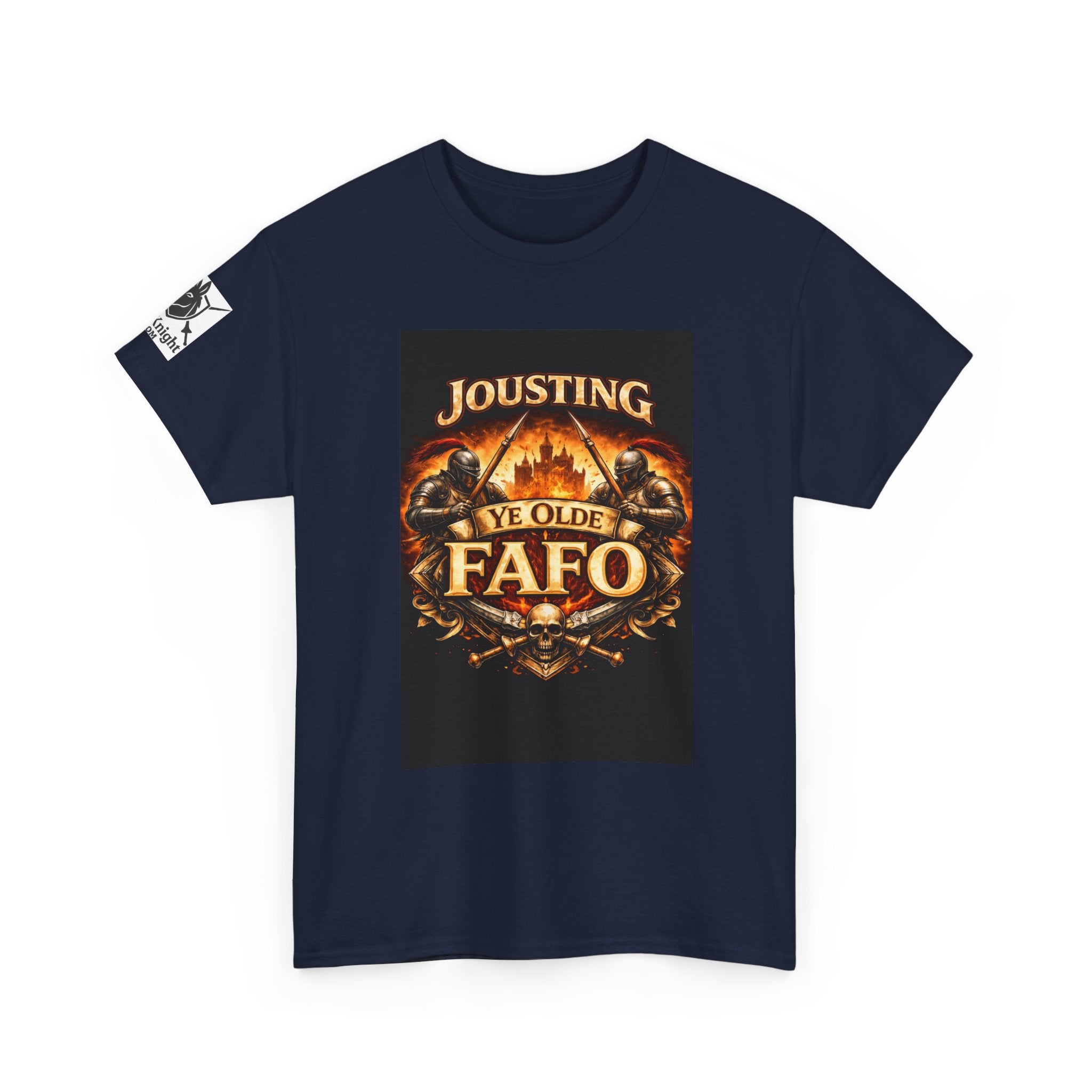 Jousting Ye Olde Fafo T-Shirt — Medieval Vintage Tournament Graphic Tee