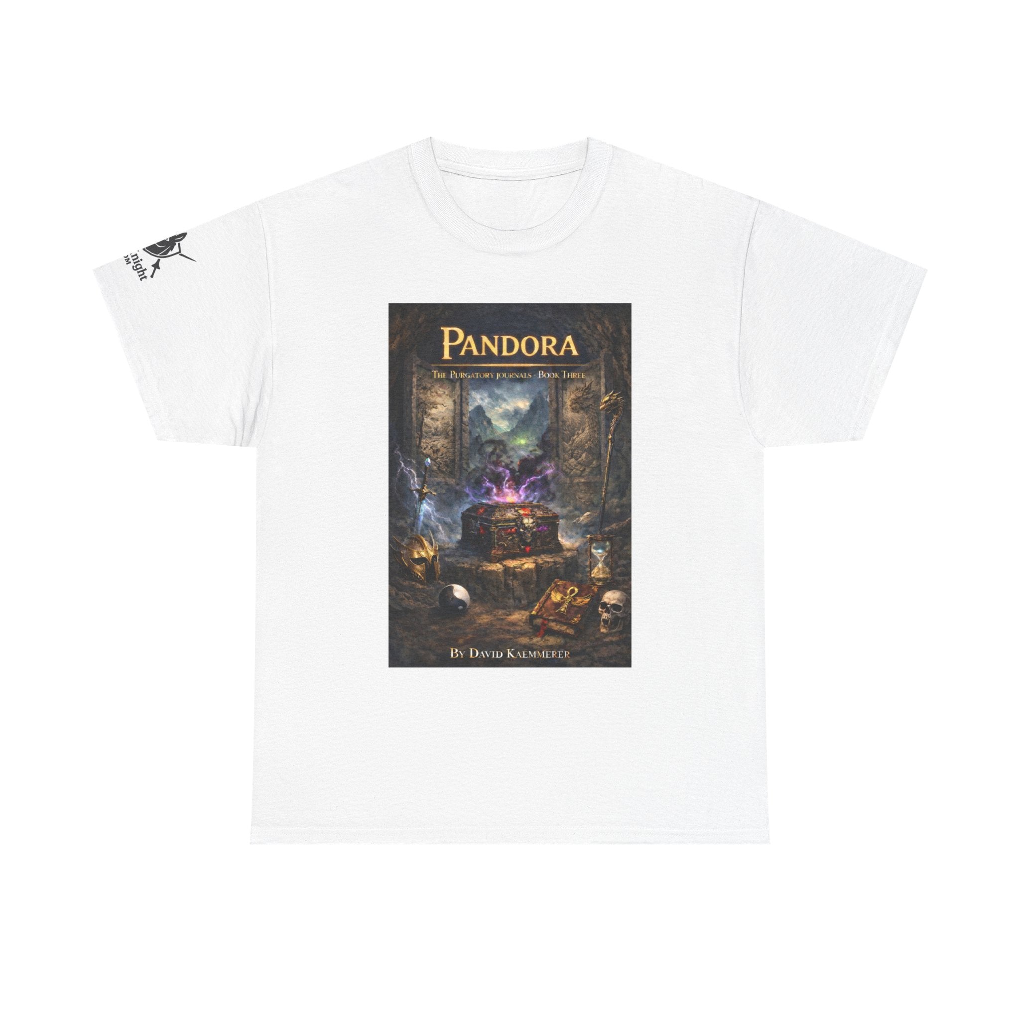 TShirt - Pandora Book Cover Art and on back depicts Chaos Gods Cover