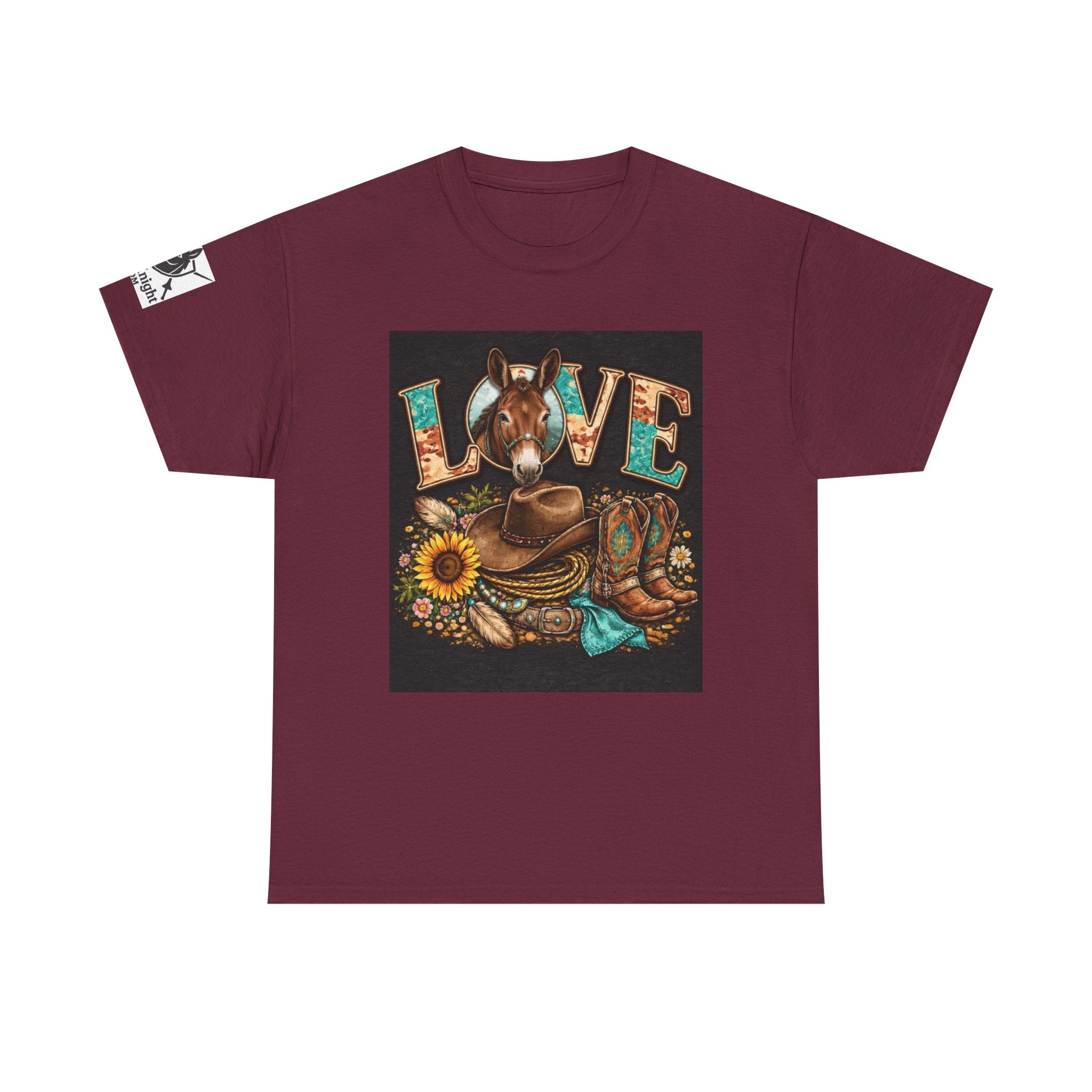Western rider Love Mules— Cowgirl western Graphic Tee