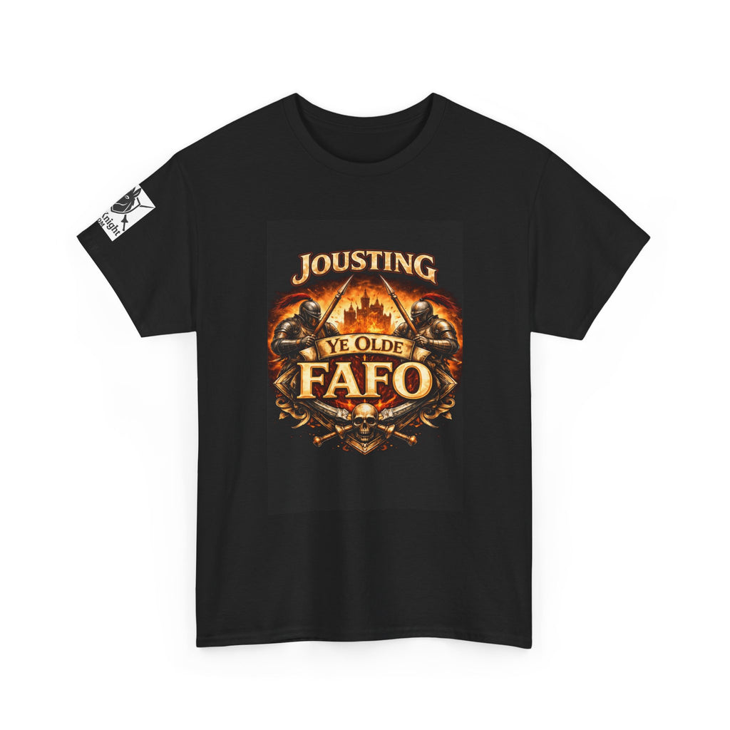 Jousting Ye Olde Fafo T-Shirt — Medieval Vintage Tournament Graphic Tee