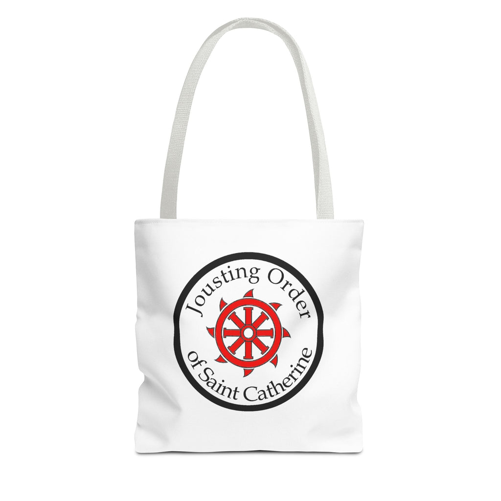 Saint Catherine Jousting Order Tote Bag — Medieval Heraldry Canvas Tote