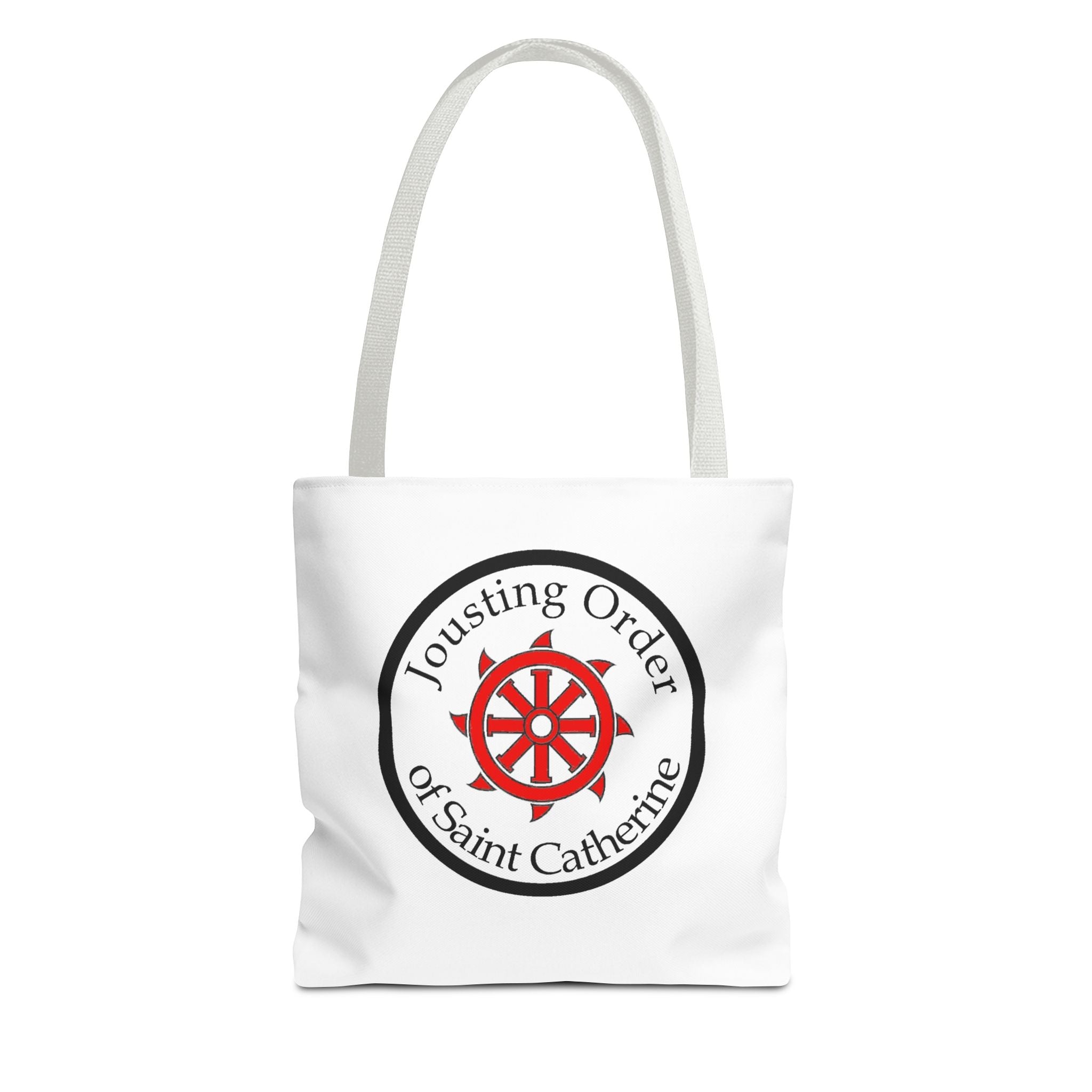 Saint Catherine Jousting Order Tote Bag — Medieval Heraldry Canvas Tote