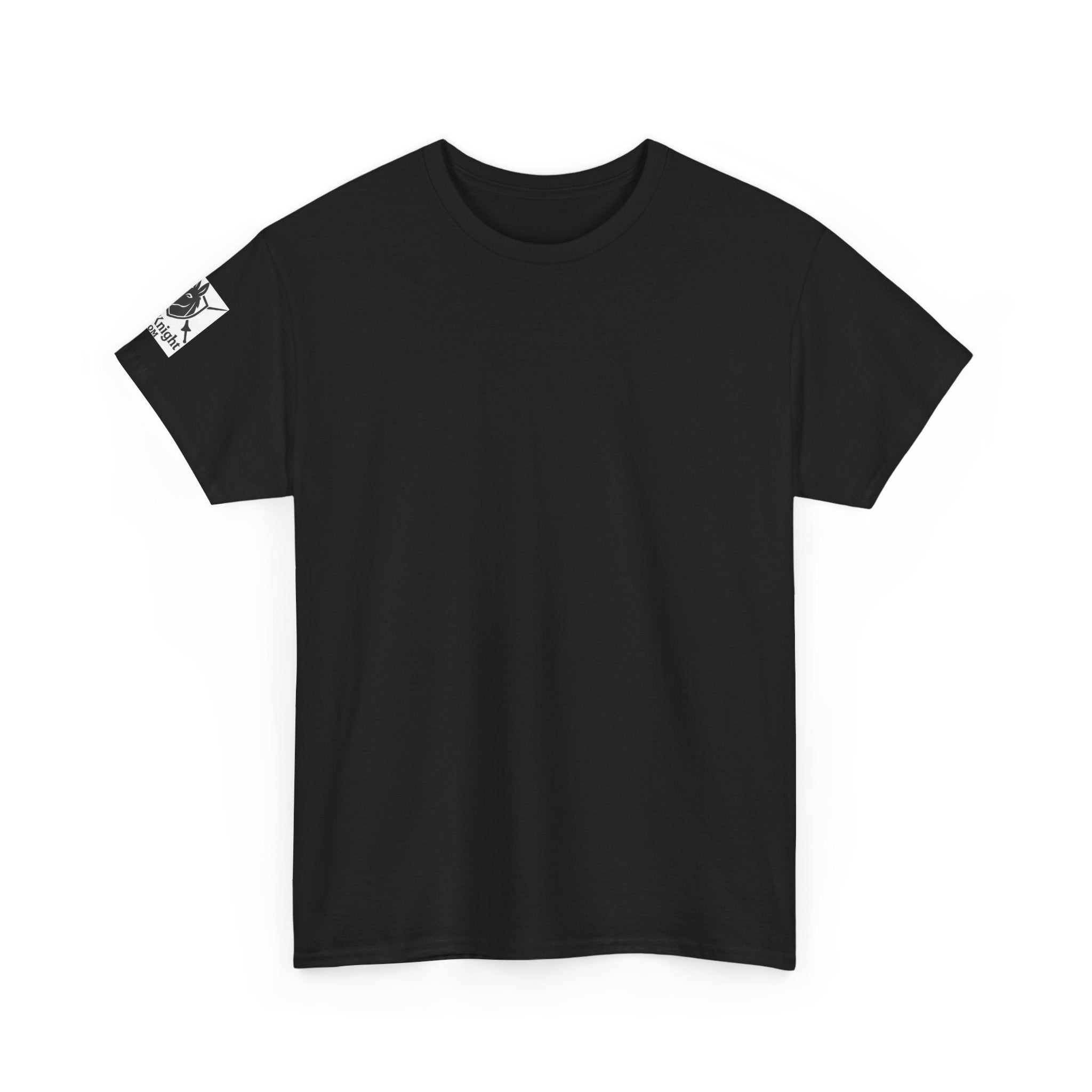 Knighting T-Shirt — "Order of the Garter Motto (1348) -“Honi soit qui mal y pense. -Shame on him who thinks evil of tournament culture and knightly honor."
