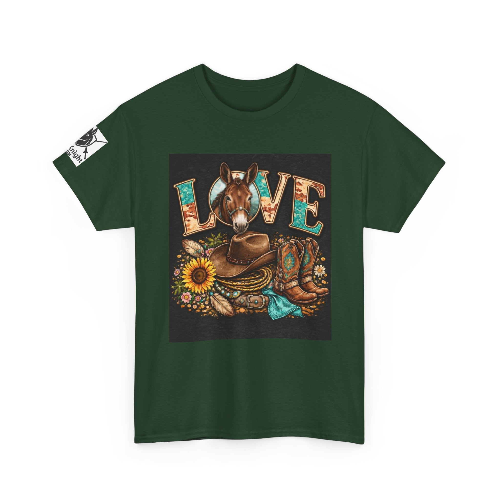 Western rider Love Mules— Cowgirl western Graphic Tee