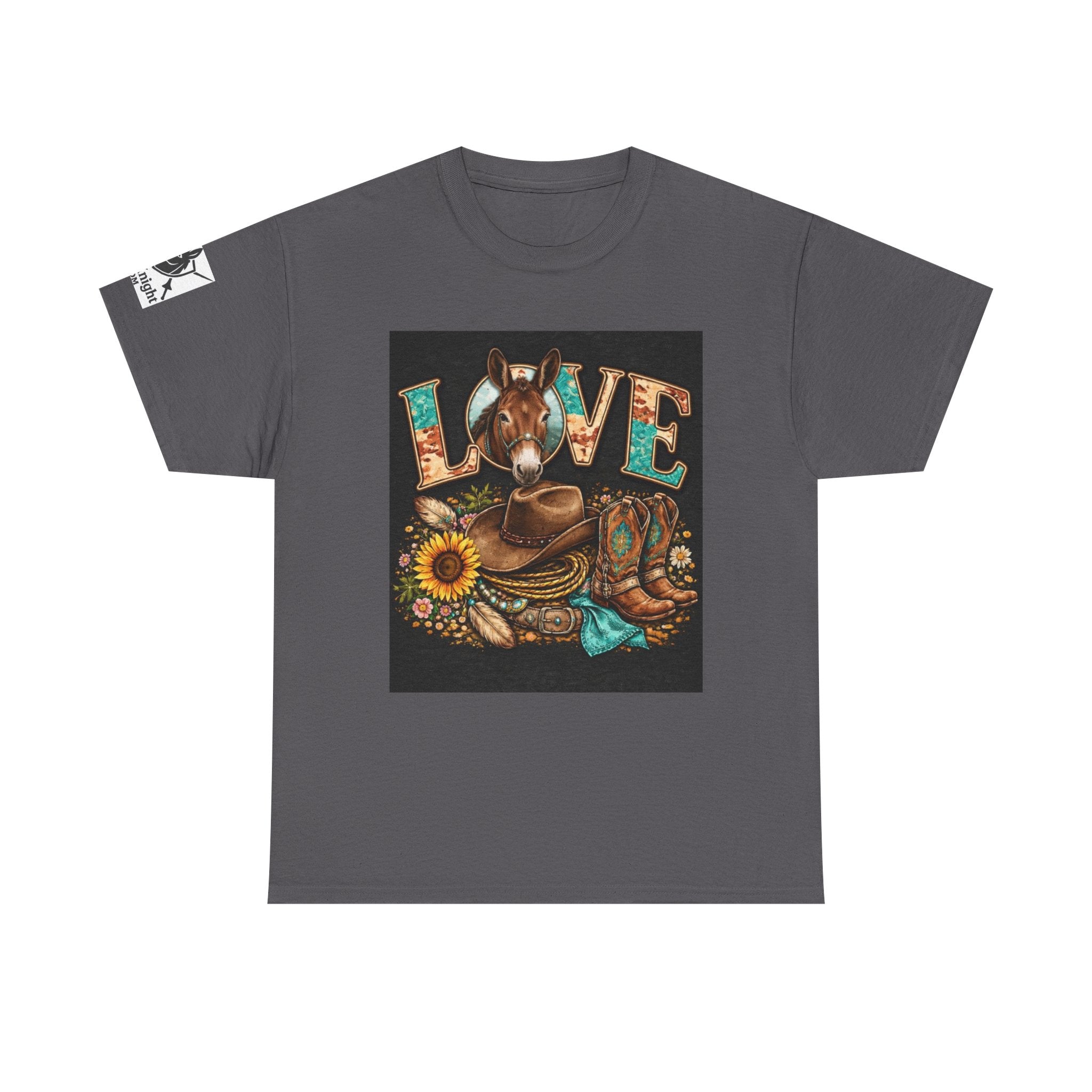 Western rider Love Mules— Cowgirl western Graphic Tee