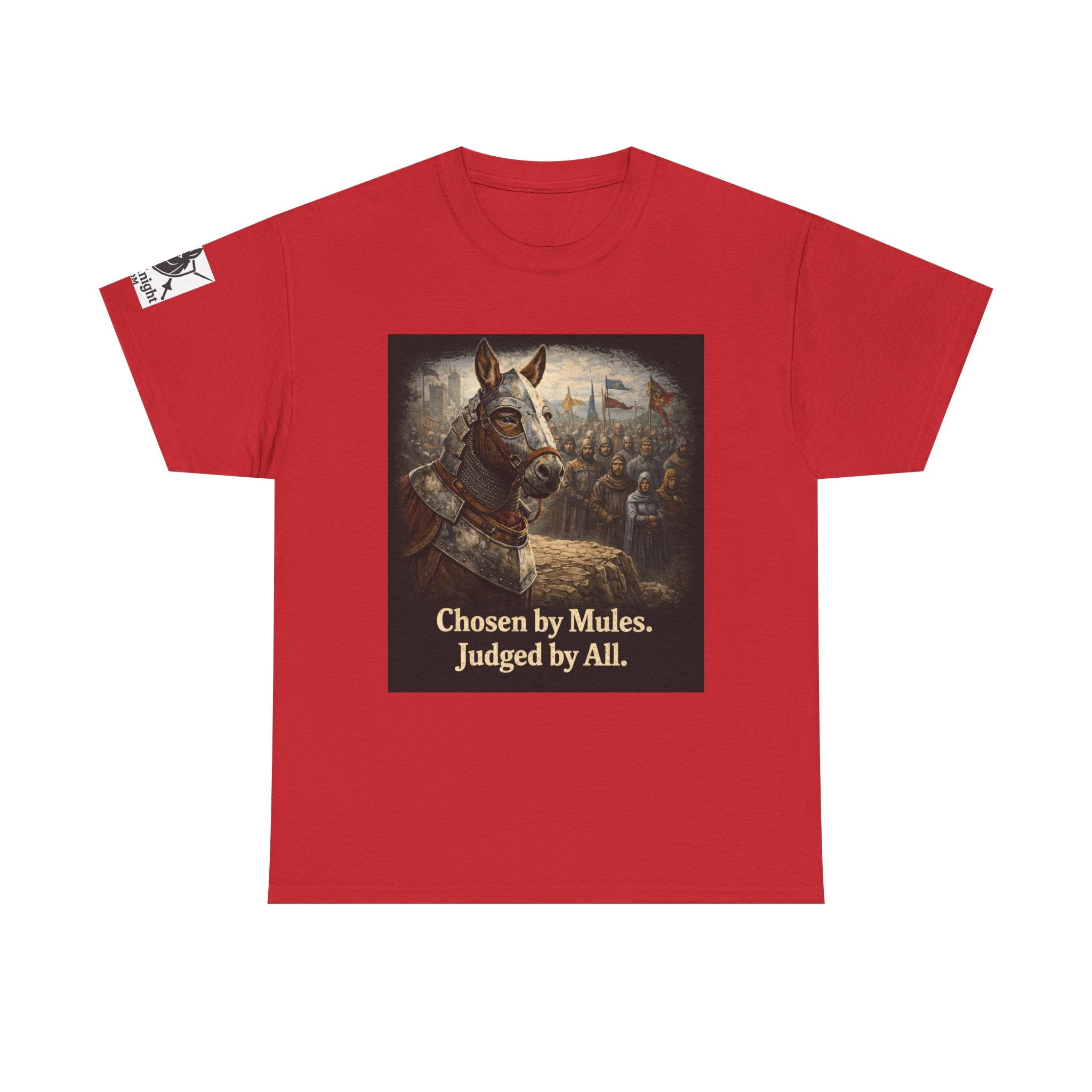 Chosen by Mules Tee — Funny Medieval Donkey Graphic T-Shirt