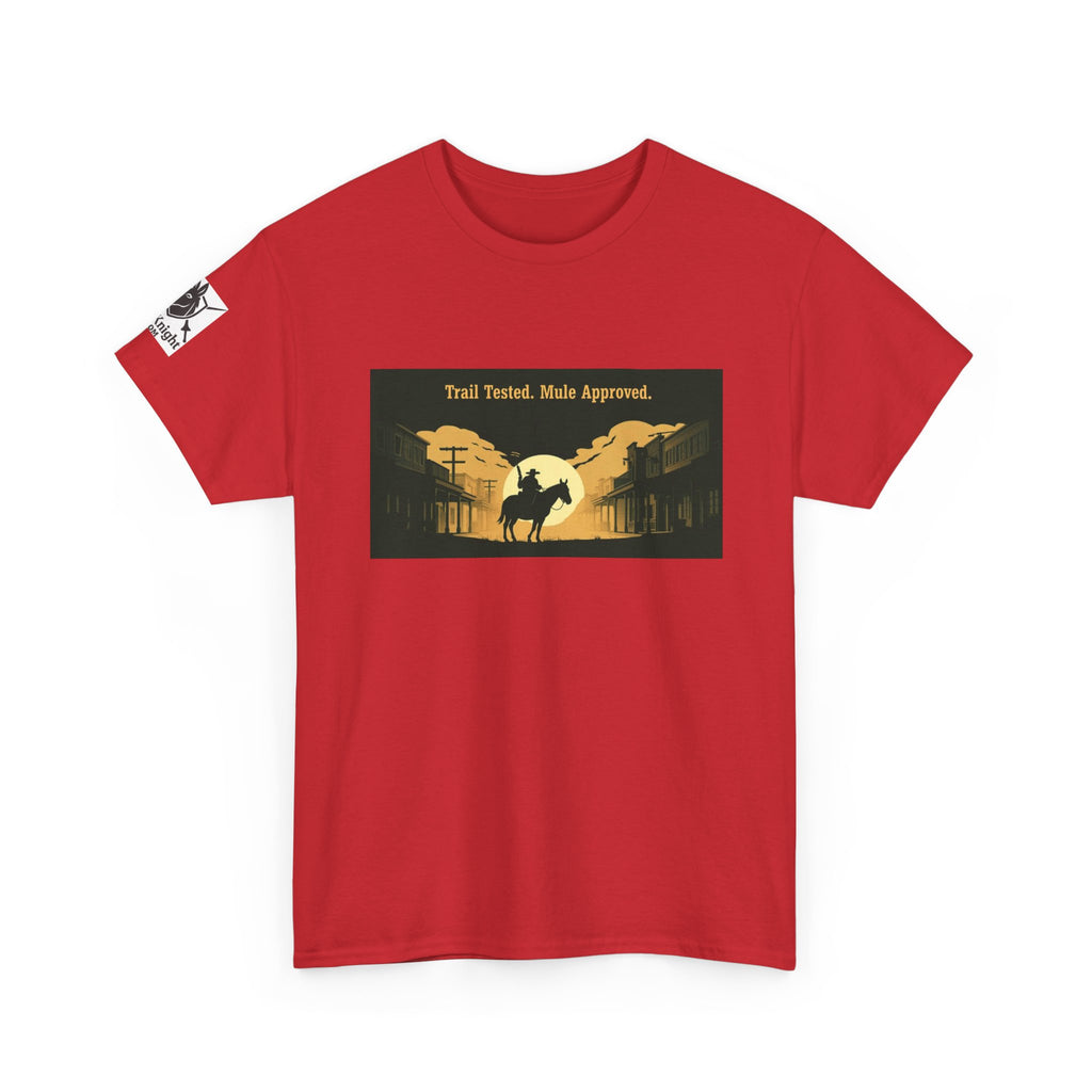 Western Rodeo T-Shirt — 'Trail Tested, Mule Approved' Vintage Cowboy Tee