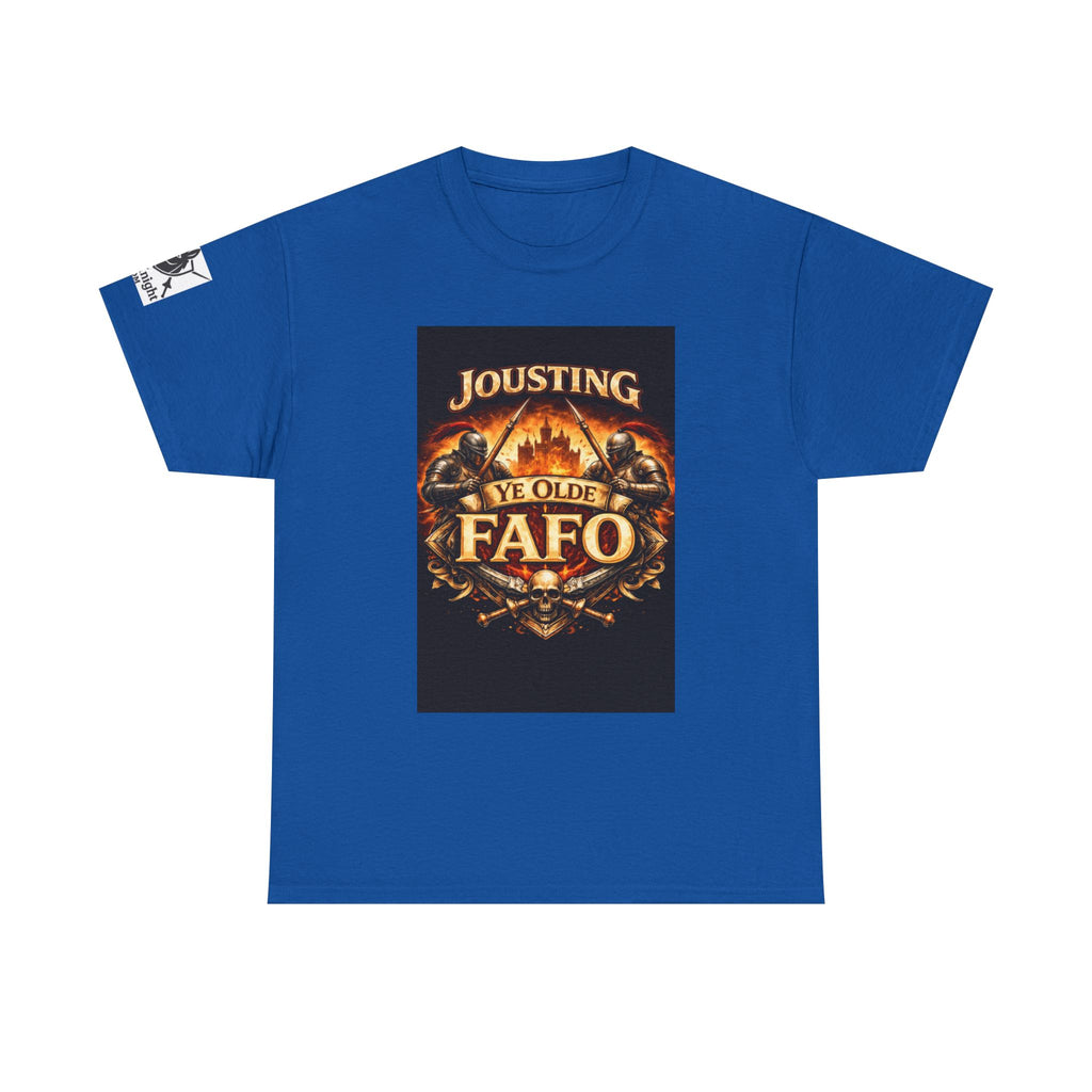 Jousting Ye Olde Fafo T-Shirt — Medieval Vintage Tournament Graphic Tee