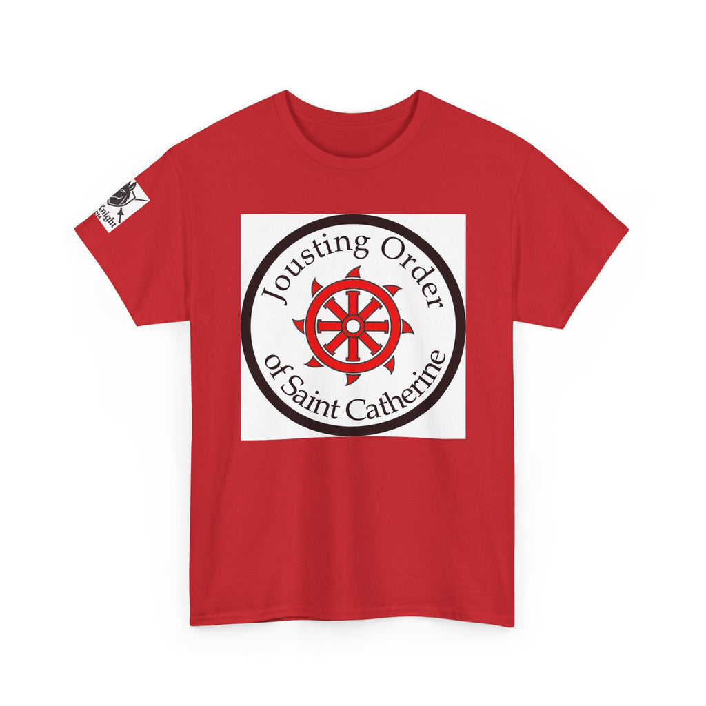 Saint Catherine Jousting Order Tee — Medieval Crest T‑Shirt