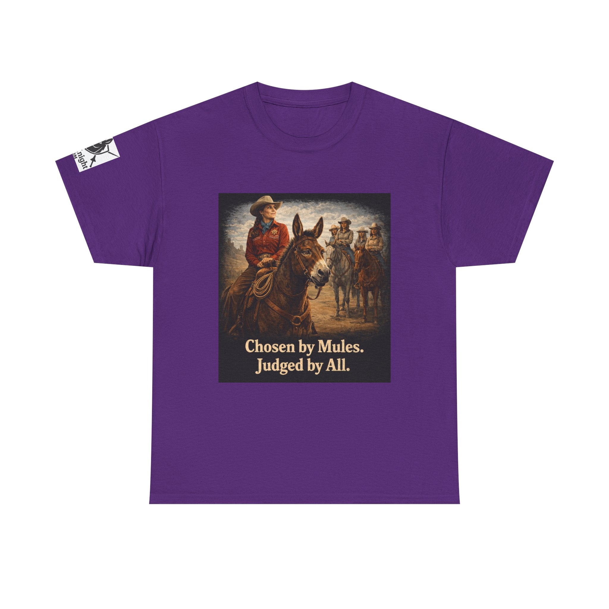 Cowgirl Graphic Tee — "Chosen by Mules. Judged by All." Western Vintage Shirt