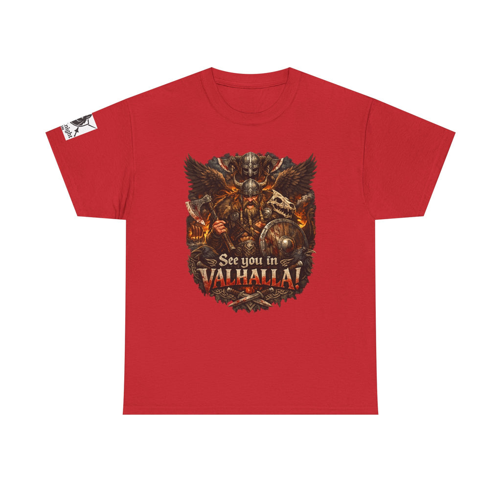Viking shirt See you in Valhalla — Funny Knight Tee