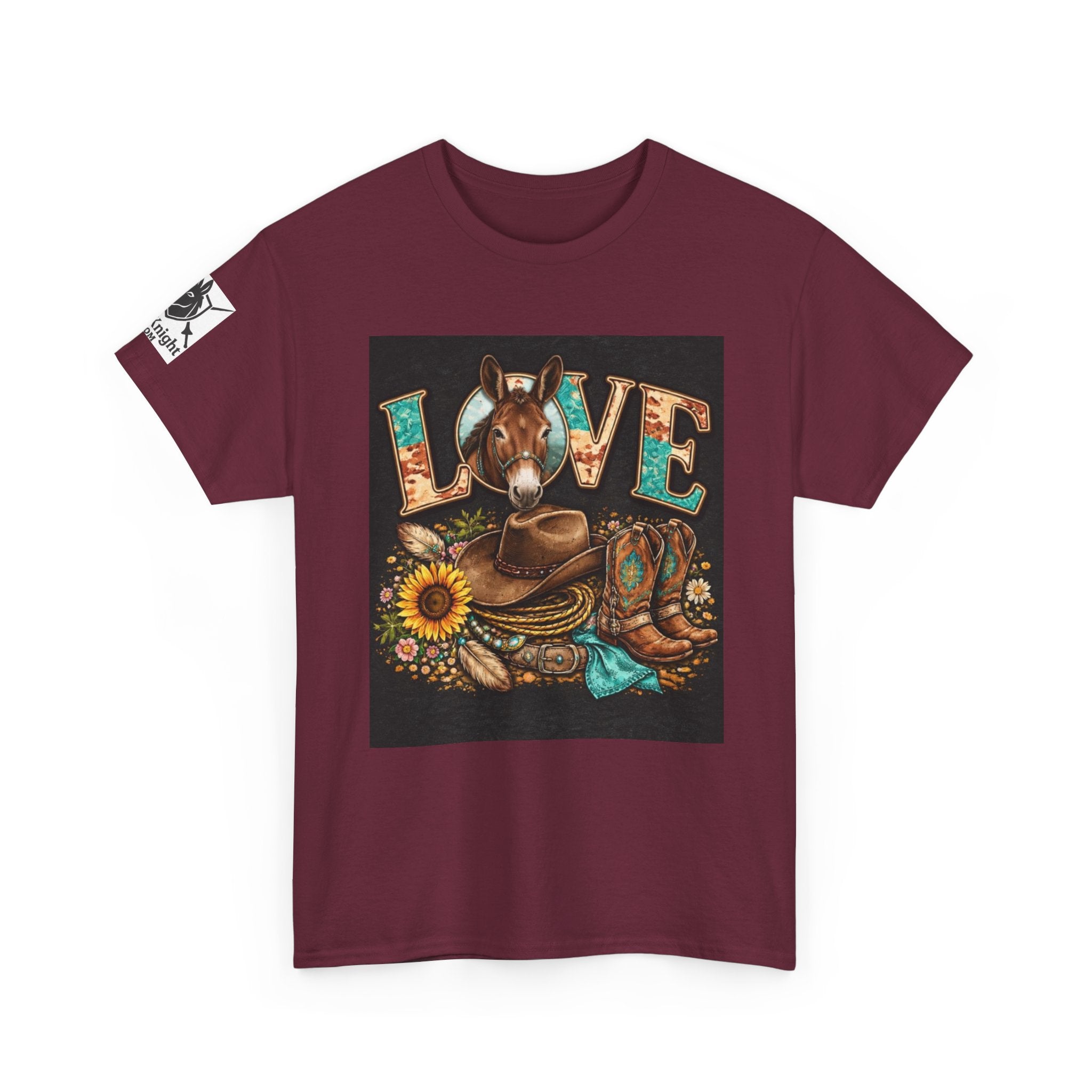 Western rider Love Mules— Cowgirl western Graphic Tee