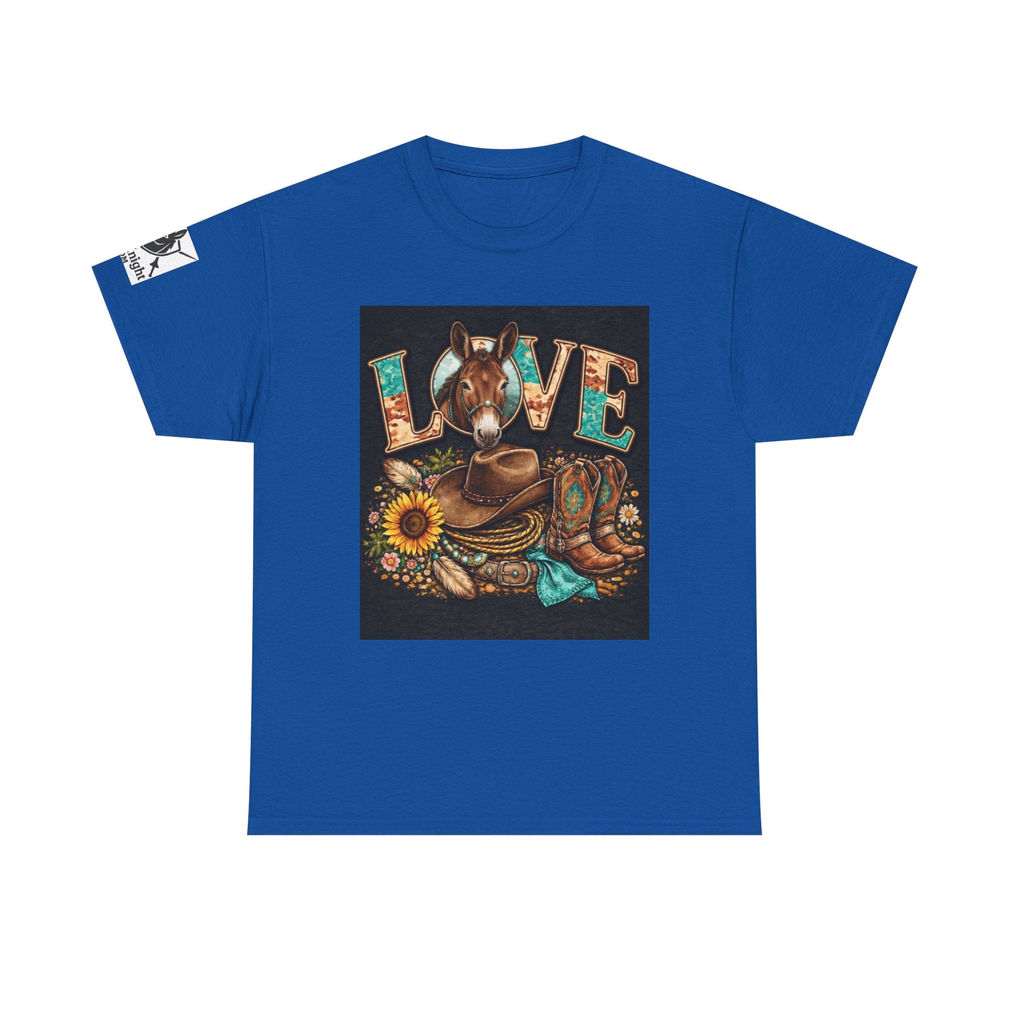 Western rider Love Mules— Cowgirl western Graphic Tee