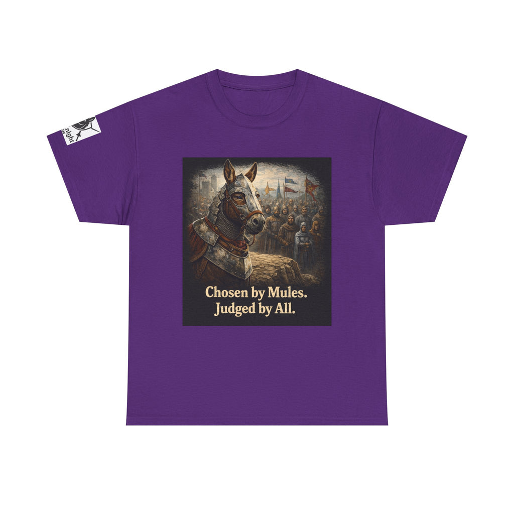 Chosen by Mules Tee — Funny Medieval Donkey Graphic T-Shirt