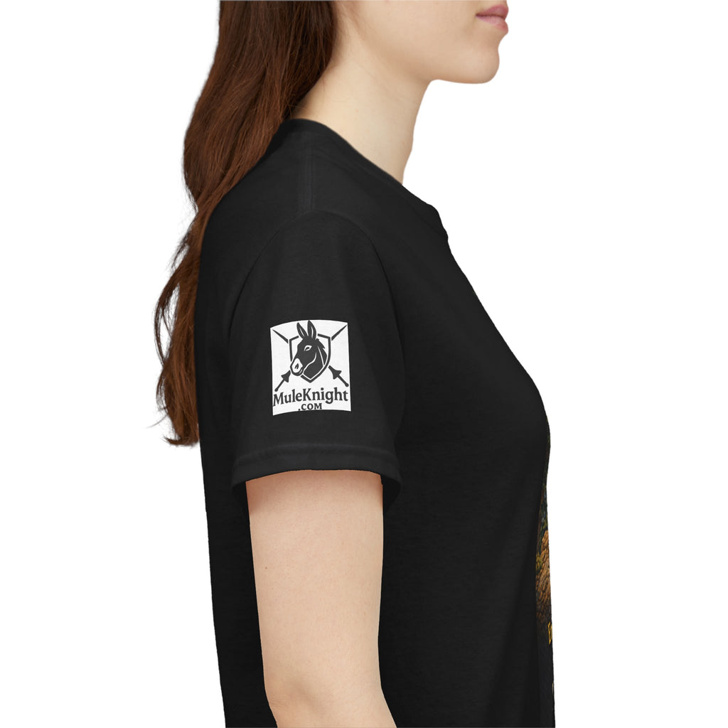 Horse trail Rider Retro Graphic Tee - "Enjoying your freedom to trail ride?  Thank a Vet!"