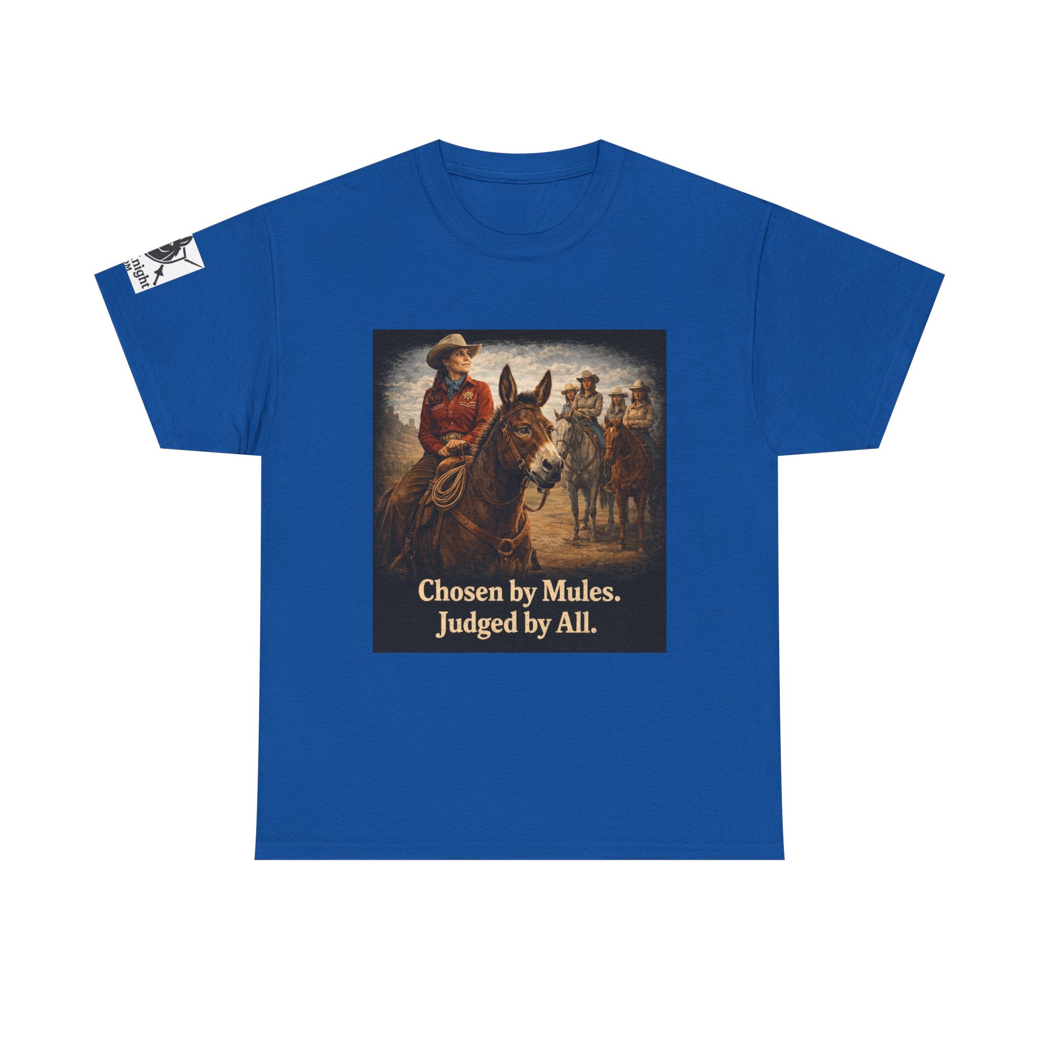 Cowgirl Graphic Tee — "Chosen by Mules. Judged by All." Western Vintage Shirt