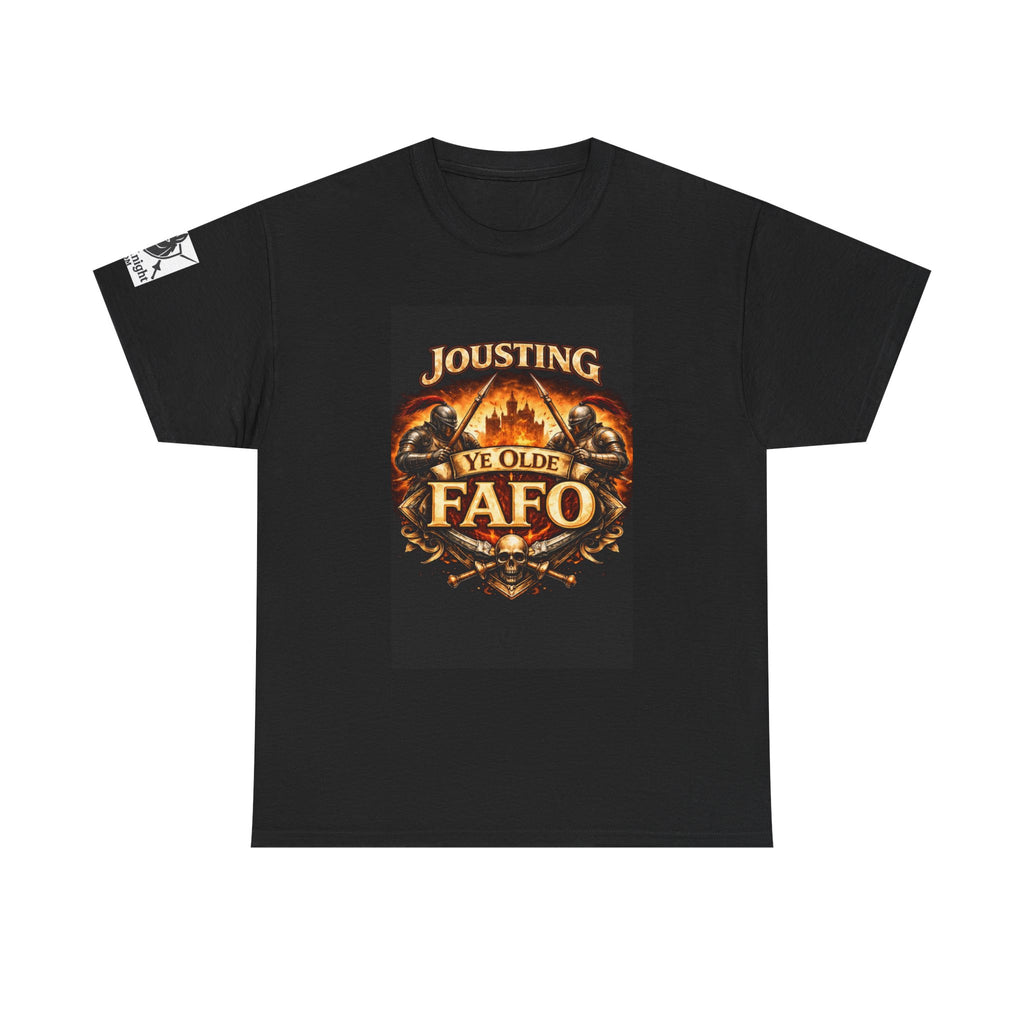 Jousting Ye Olde Fafo T-Shirt — Medieval Vintage Tournament Graphic Tee
