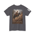 Cowboy Trail riding Mule Graphic Tee — "Earned Every Mile the Hard Way"