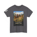 Mule Rider Retro Graphic Tee - "Enjoying your freedom to trail ride?  Thank a Vet!"