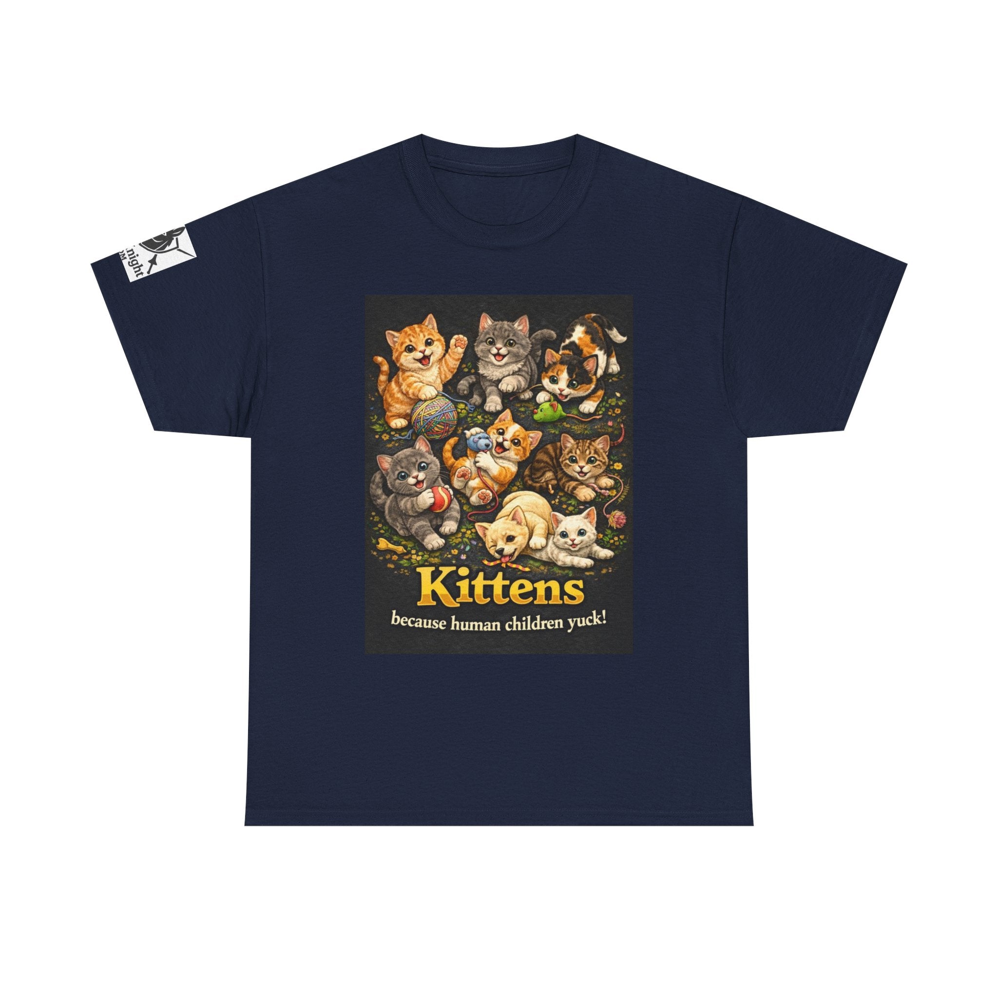 Kittens playing.  Kittens because human Children Yuck!  Teeshirt