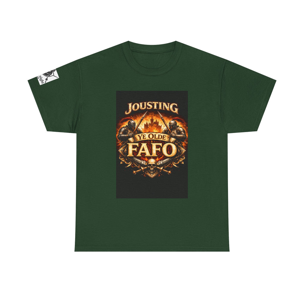 Jousting Ye Olde Fafo T-Shirt — Medieval Vintage Tournament Graphic Tee