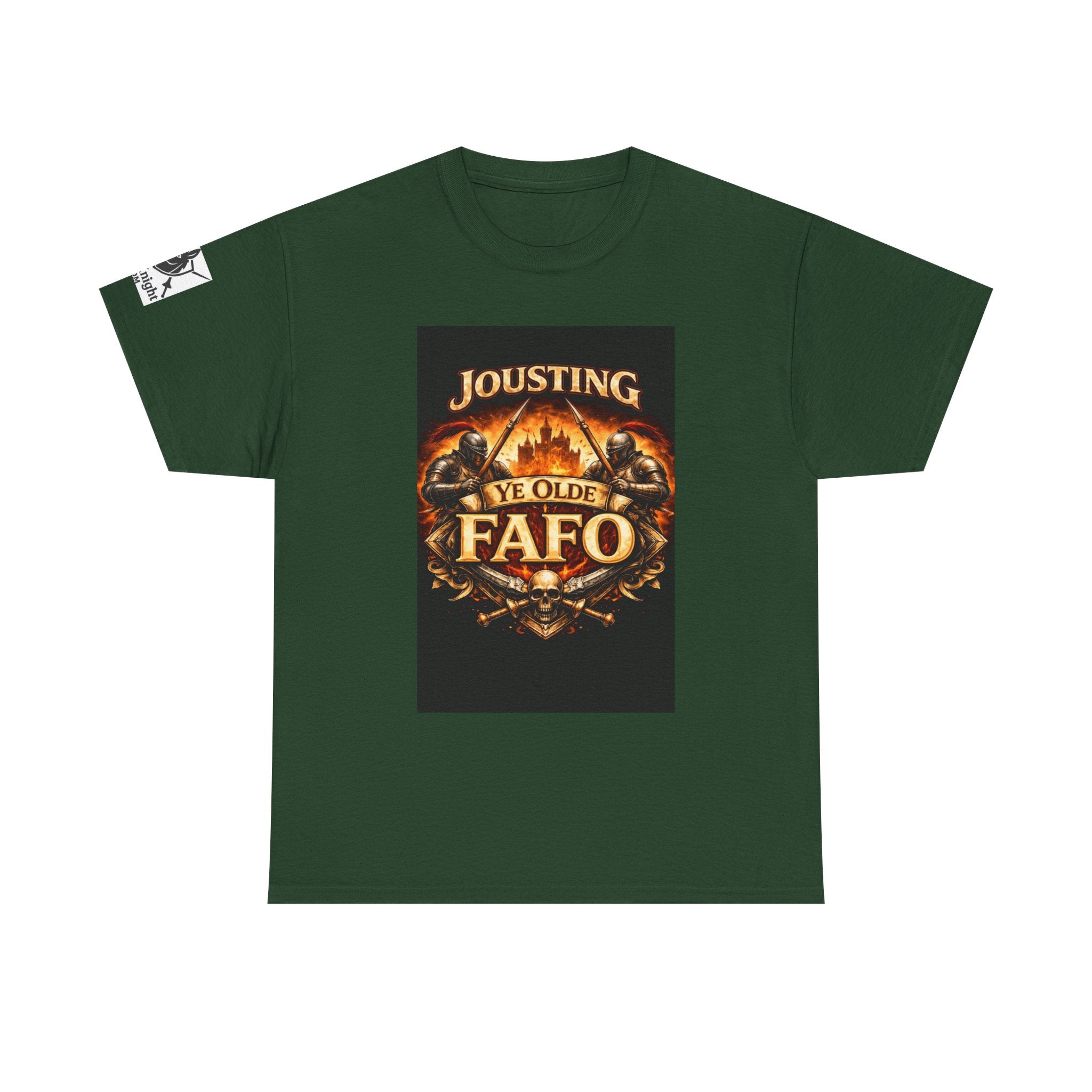Jousting Ye Olde Fafo T-Shirt — Medieval Vintage Tournament Graphic Tee