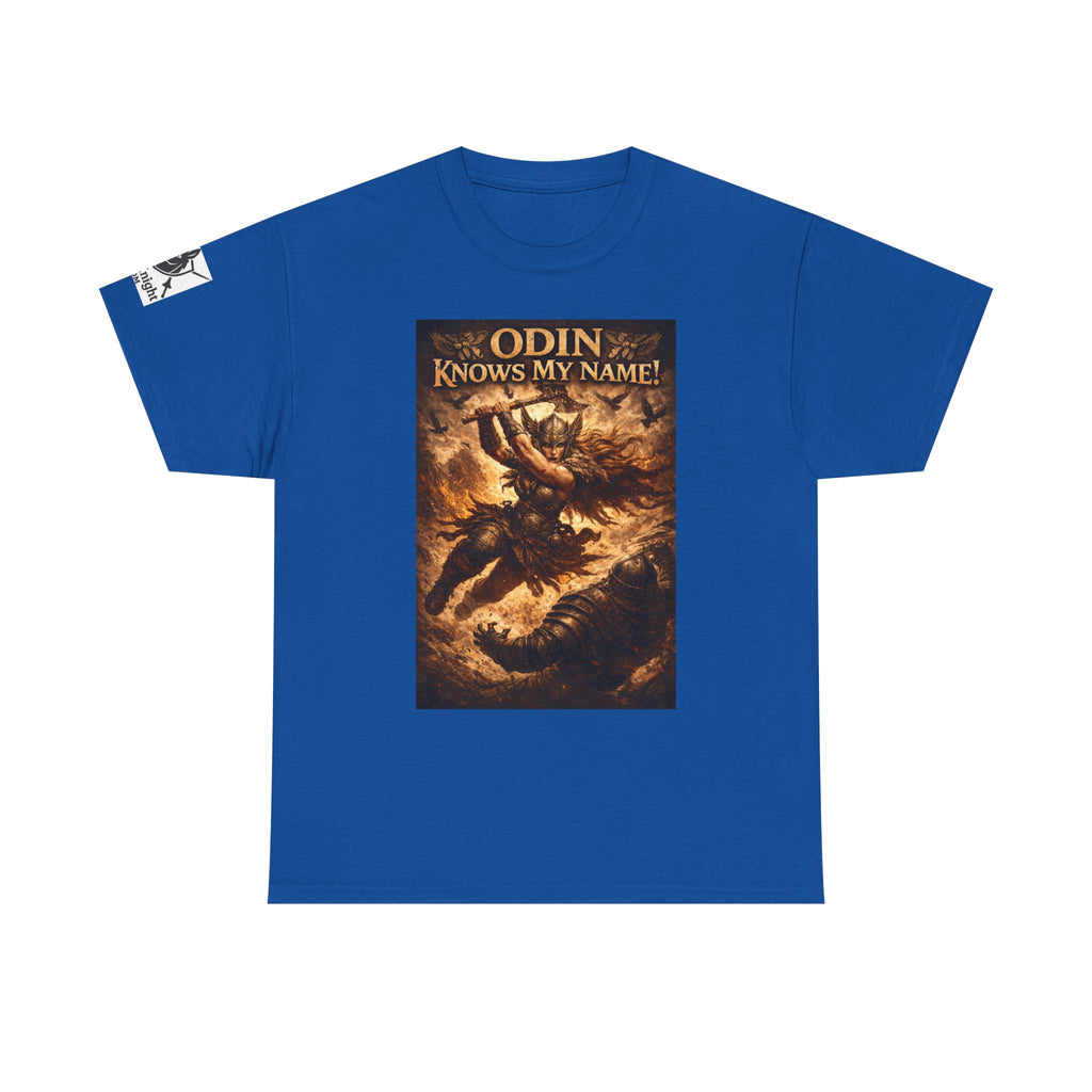 Viking Valkyrie shirt -Odin Knows my Name! — viking Tee