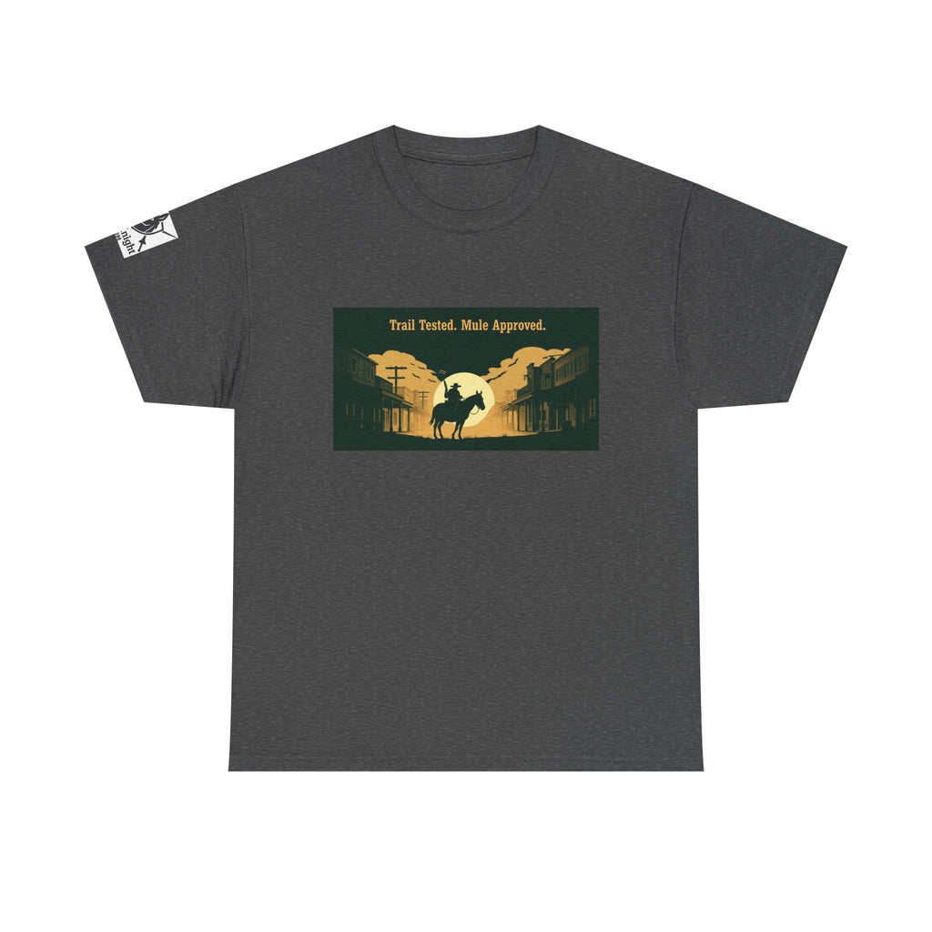 Western Rodeo T-Shirt — 'Trail Tested, Mule Approved' Vintage Cowboy Tee