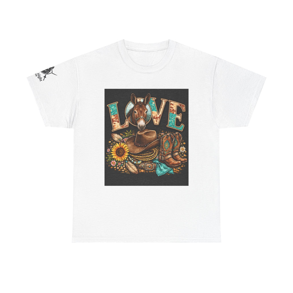 Western rider Love Mules— Cowgirl western Graphic Tee