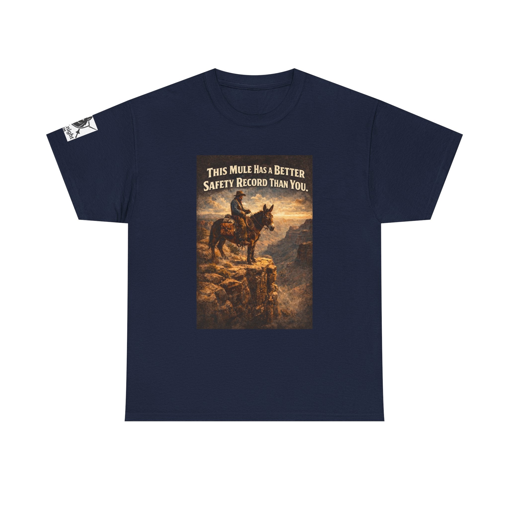 T-Shirt — Vintage Western "This Mule Has a Better Safety Record Than You"