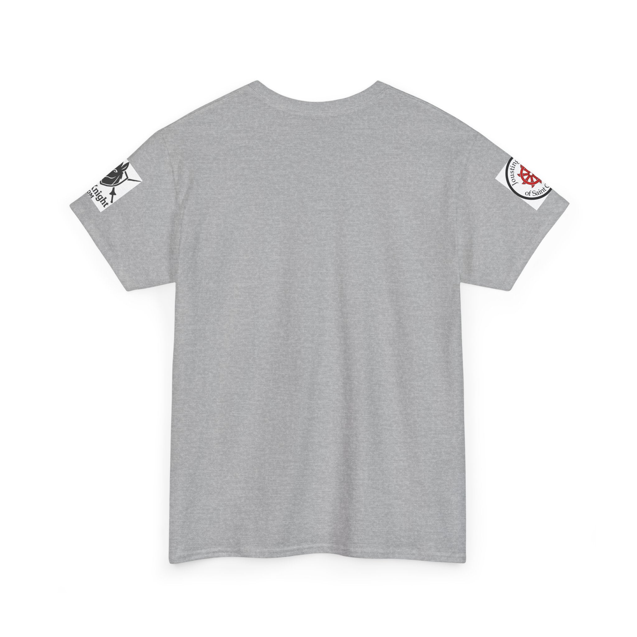 Saint Catherine Jousting Order  Tee — Vintage Stained Glass Saint/Jousting T‑Shirt
