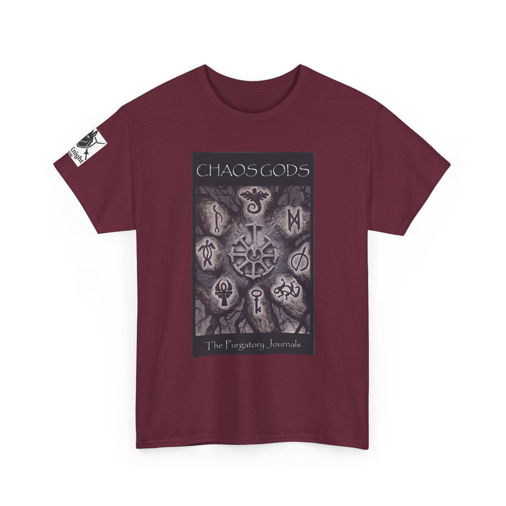 Chaos Gods World Tree Front - Pandora -Purgatory Journals Book 3 Back -  Graphic Tee — Fantasy Novel tee