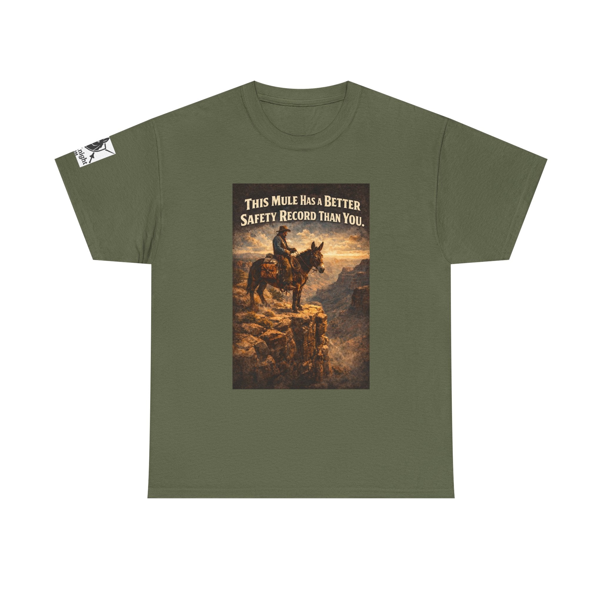 T-Shirt — Vintage Western "This Mule Has a Better Safety Record Than You"