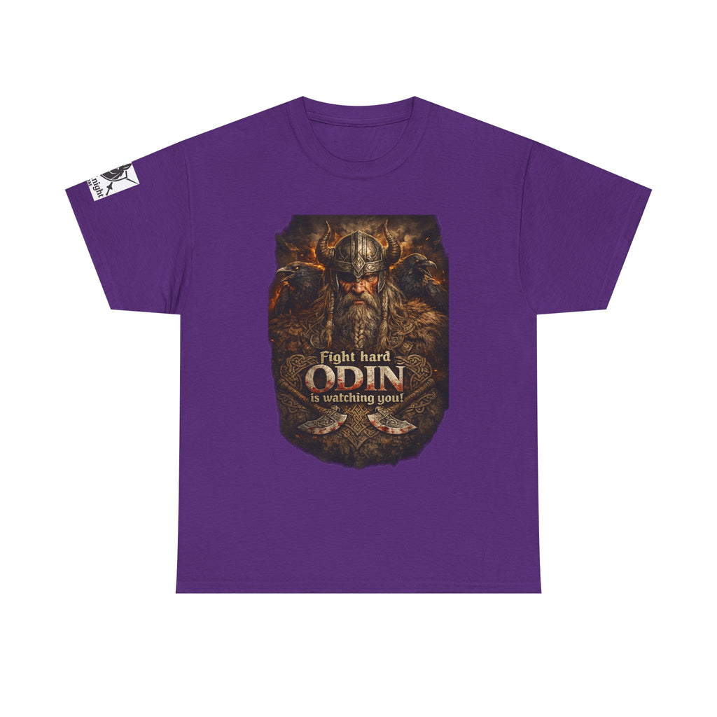 Viking shirt -Fight Hard Odin is watching you! — Funny Knight Tee