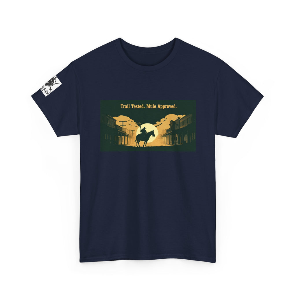 Western Rodeo T-Shirt — 'Trail Tested, Mule Approved' Vintage Cowboy Tee