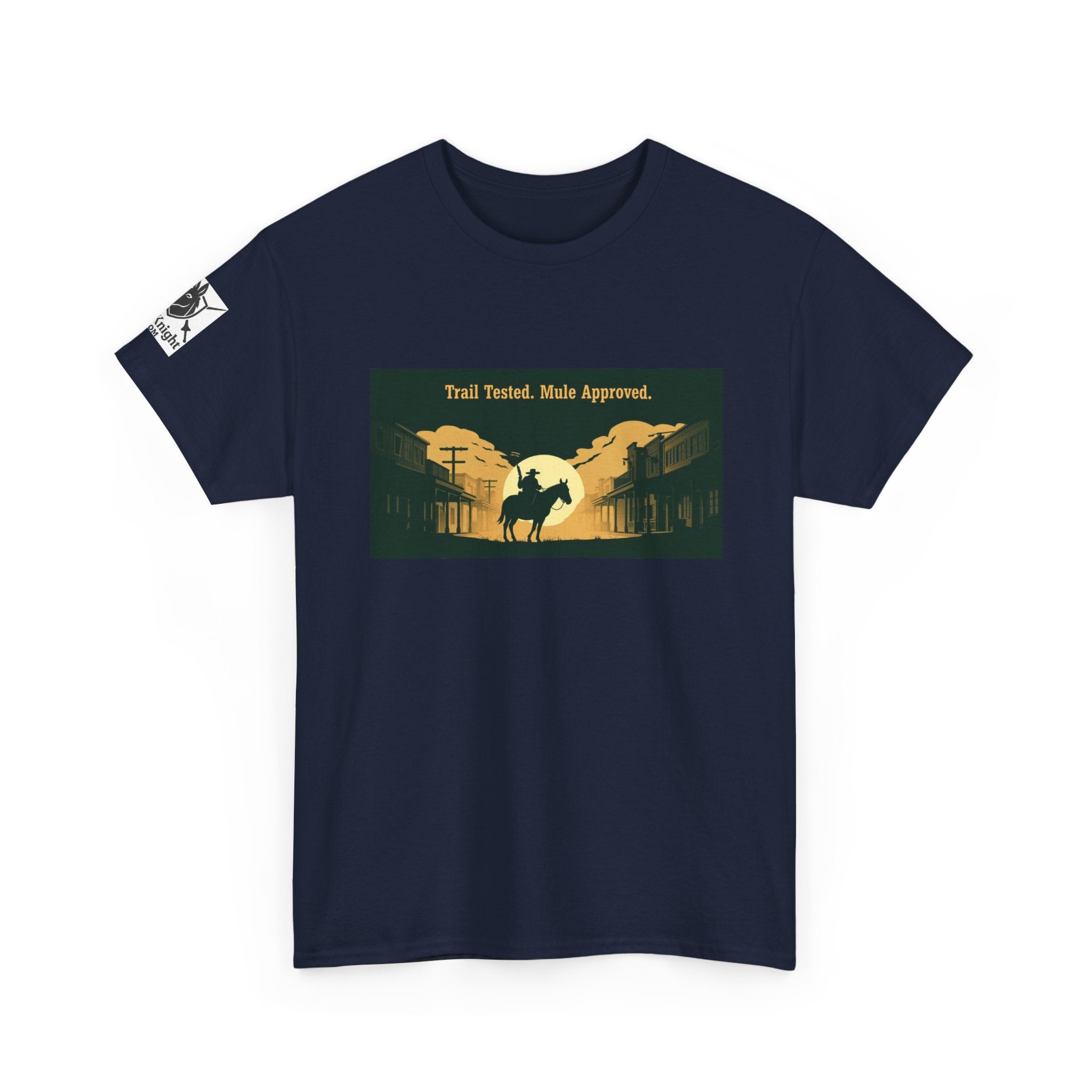 Western Rodeo T-Shirt — 'Trail Tested, Mule Approved' Vintage Cowboy Tee