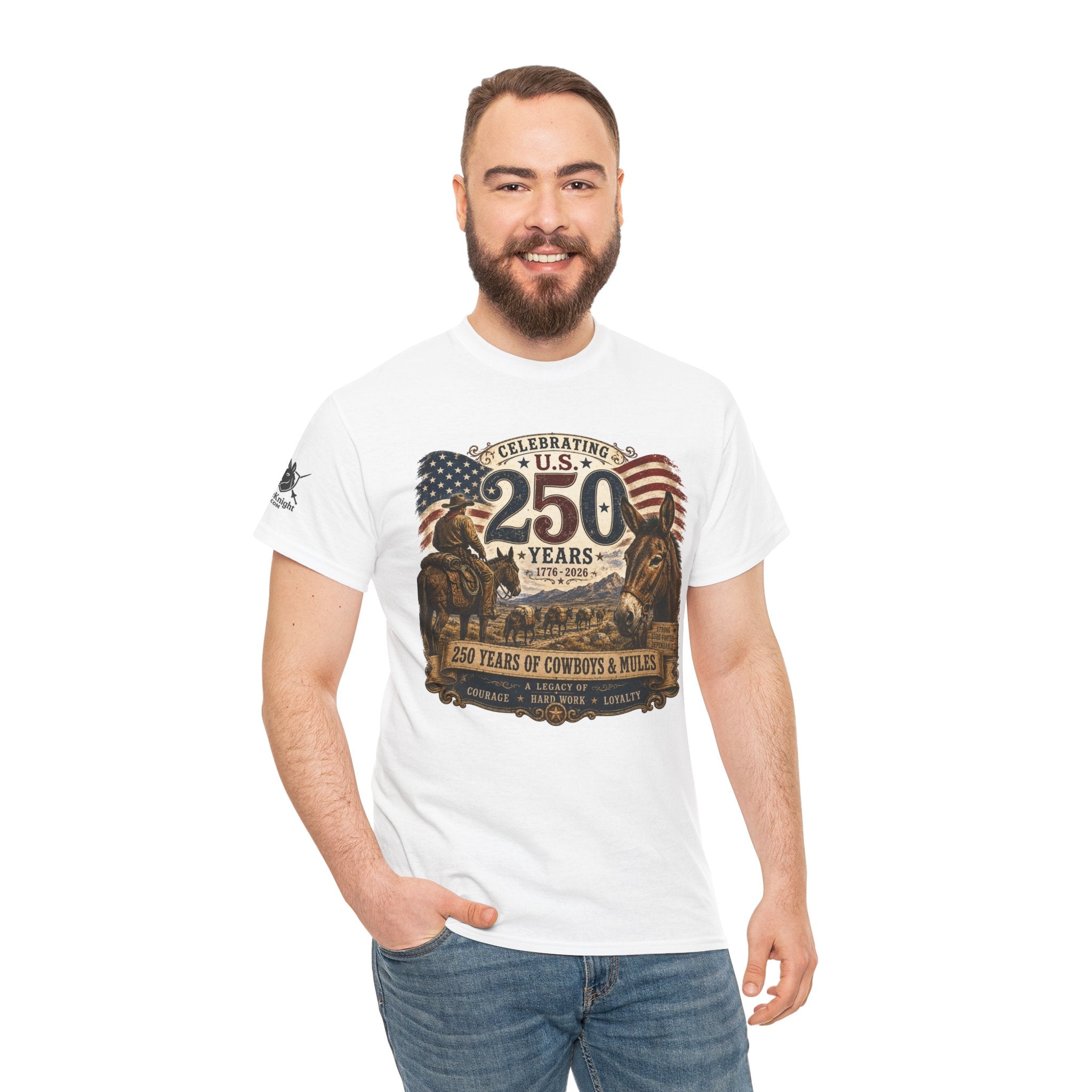 USA 250 Years of America - "Celebrating Cowboys, Mules and 250 years of loyalty"