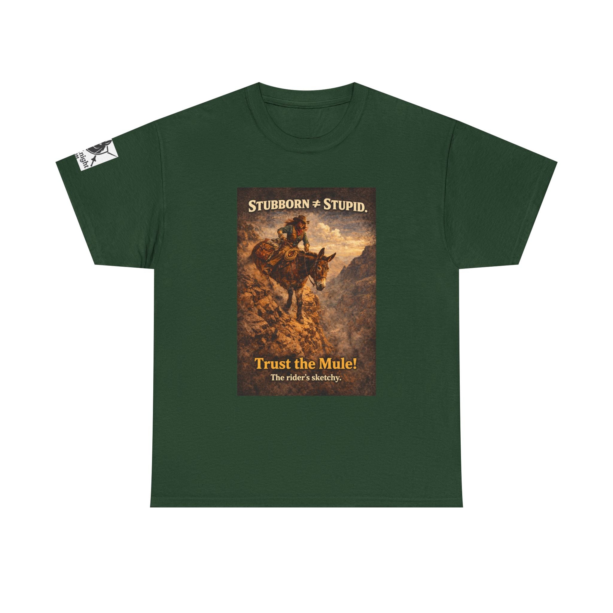 Mule Tee — "Stubborn not Stupid. Trust the Mule!" Vintage Western Humor T-Shirt