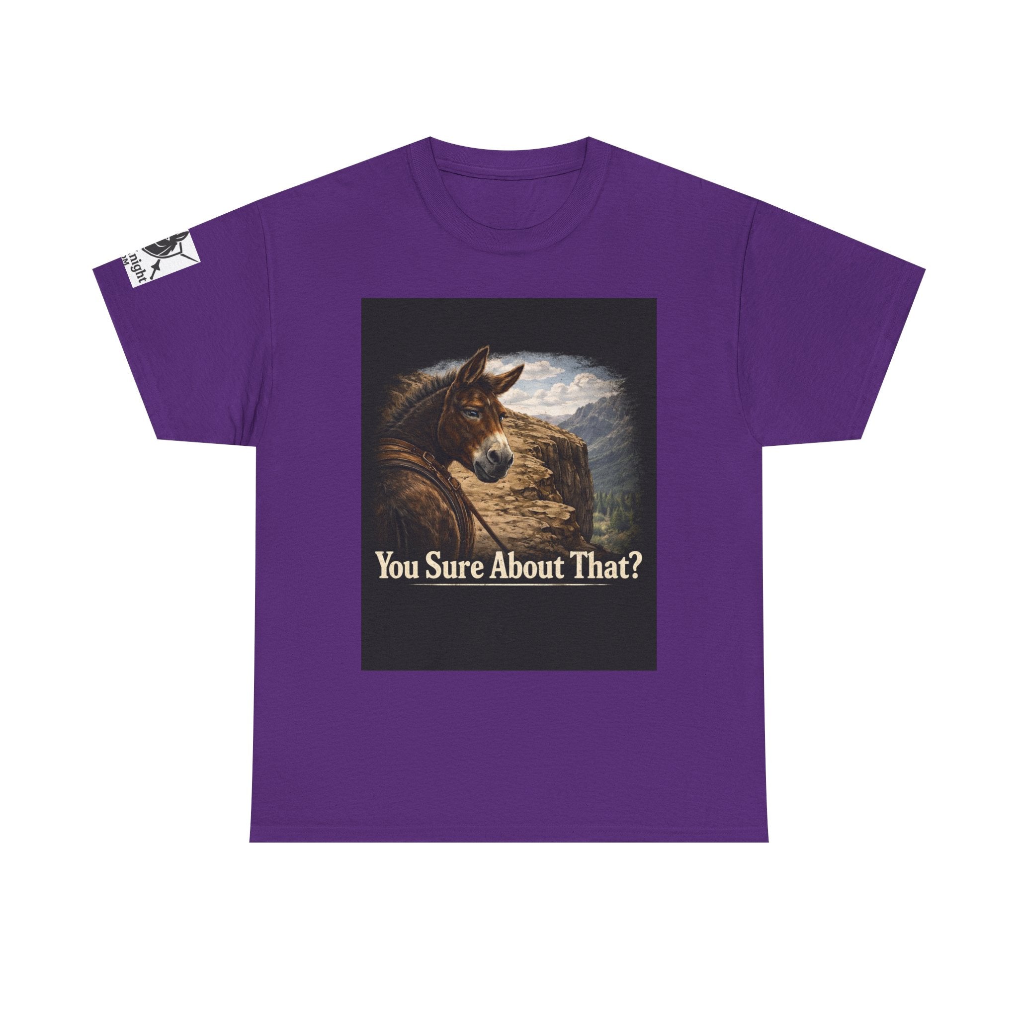 Funny Mule Tee "You Sure About That?" — Humorous Animal Graphic T-Shirt